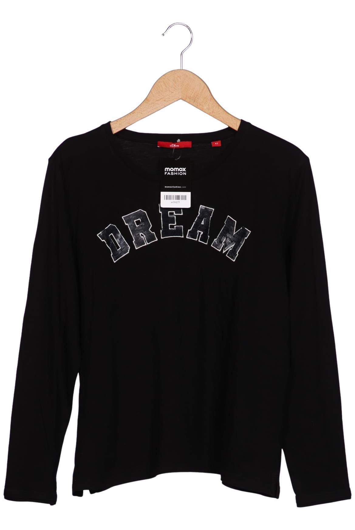 

s.Oliver Damen Langarmshirt, schwarz, Gr. 42