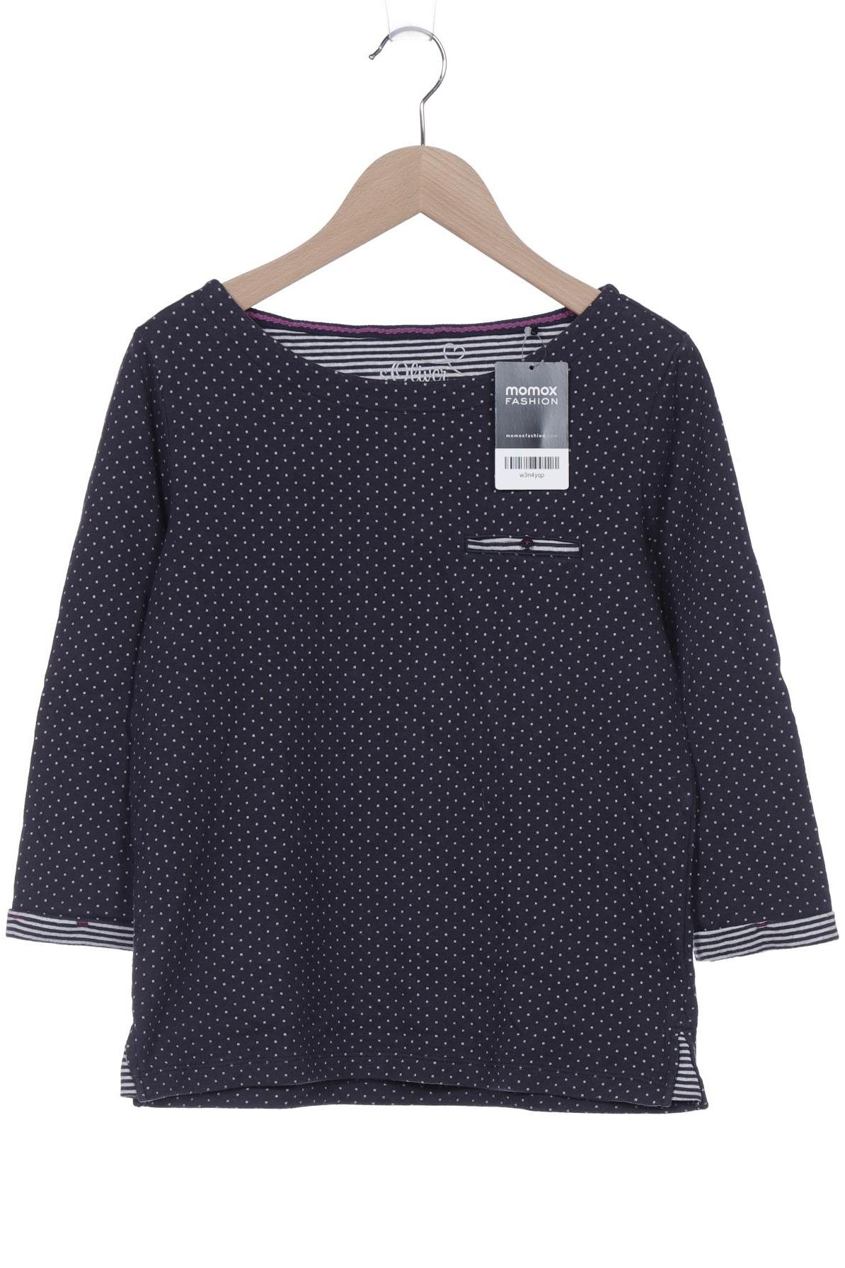 

s.Oliver Damen Langarmshirt, marineblau, Gr. 34