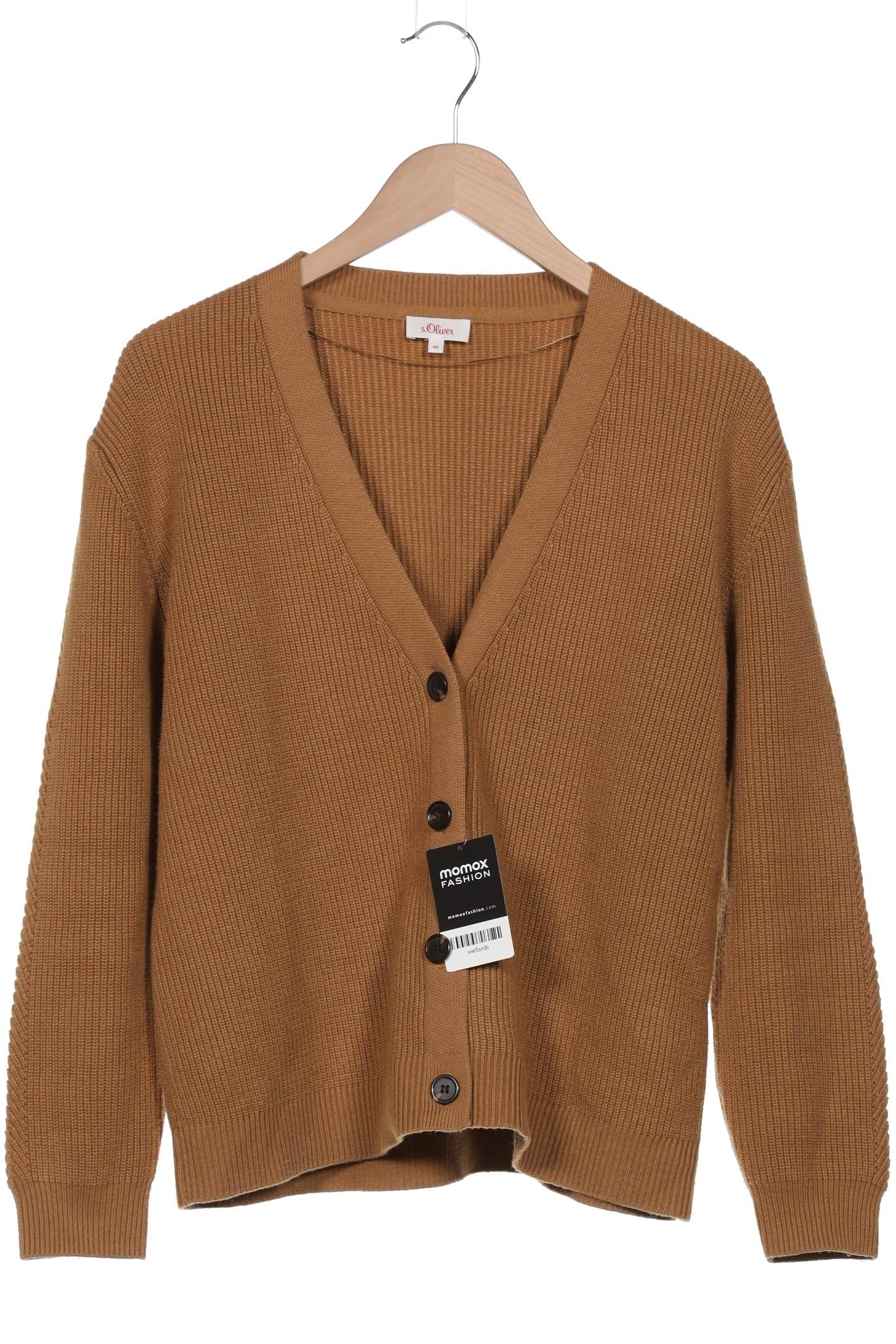

s.Oliver Damen Strickjacke, braun, Gr. 40
