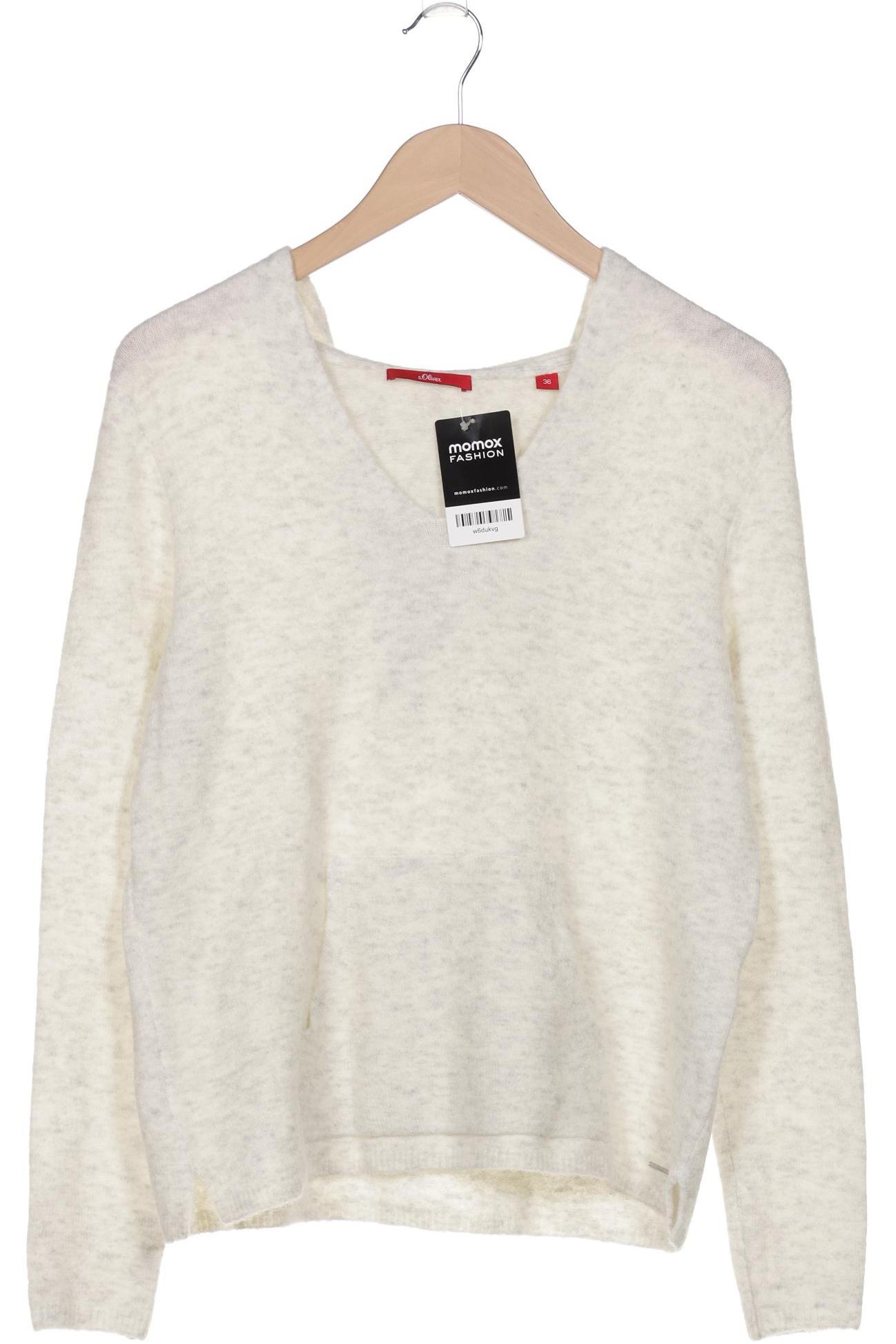 

s.Oliver Damen Pullover, weiß, Gr. 36