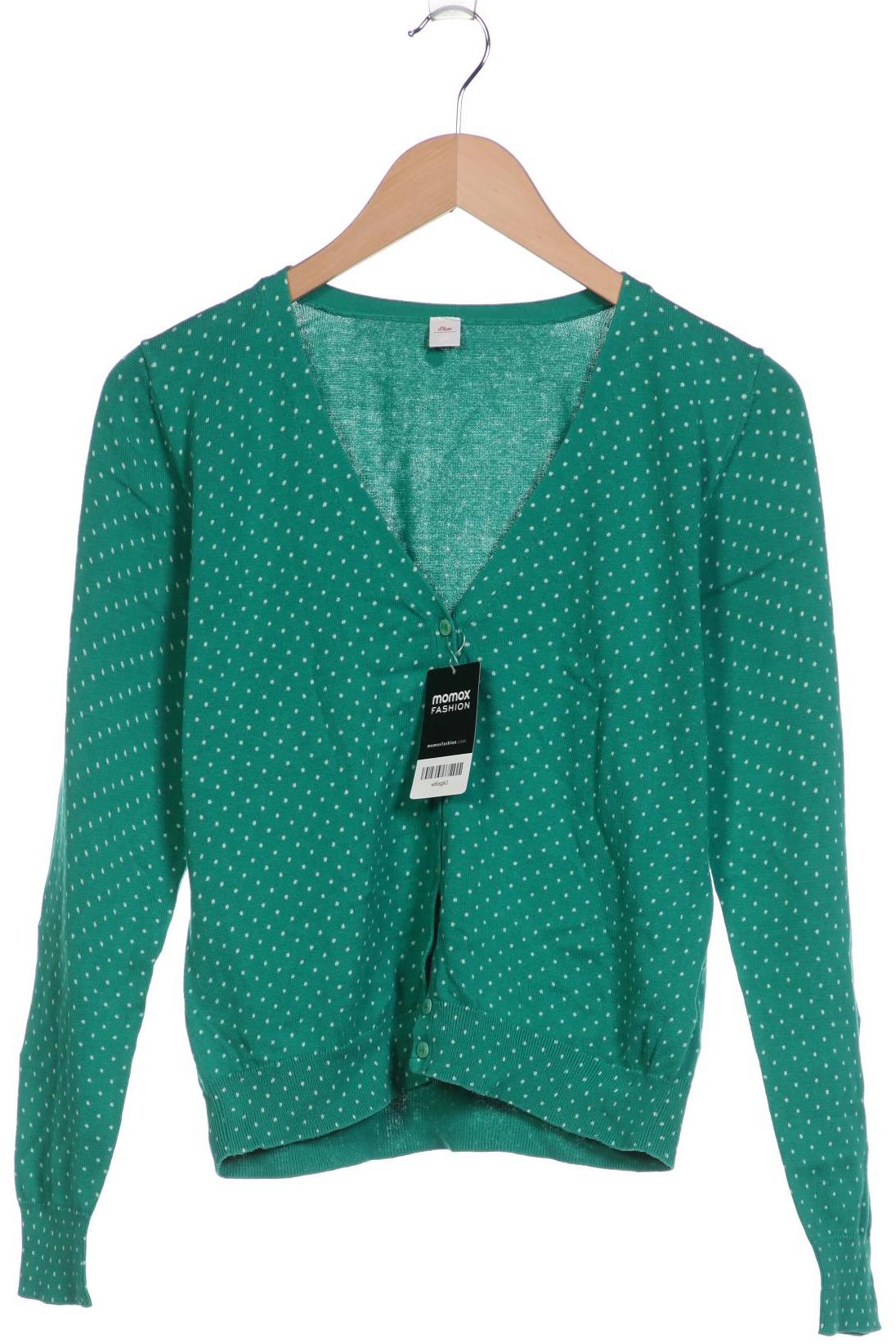 

s.Oliver Damen Strickjacke, grün, Gr. 38