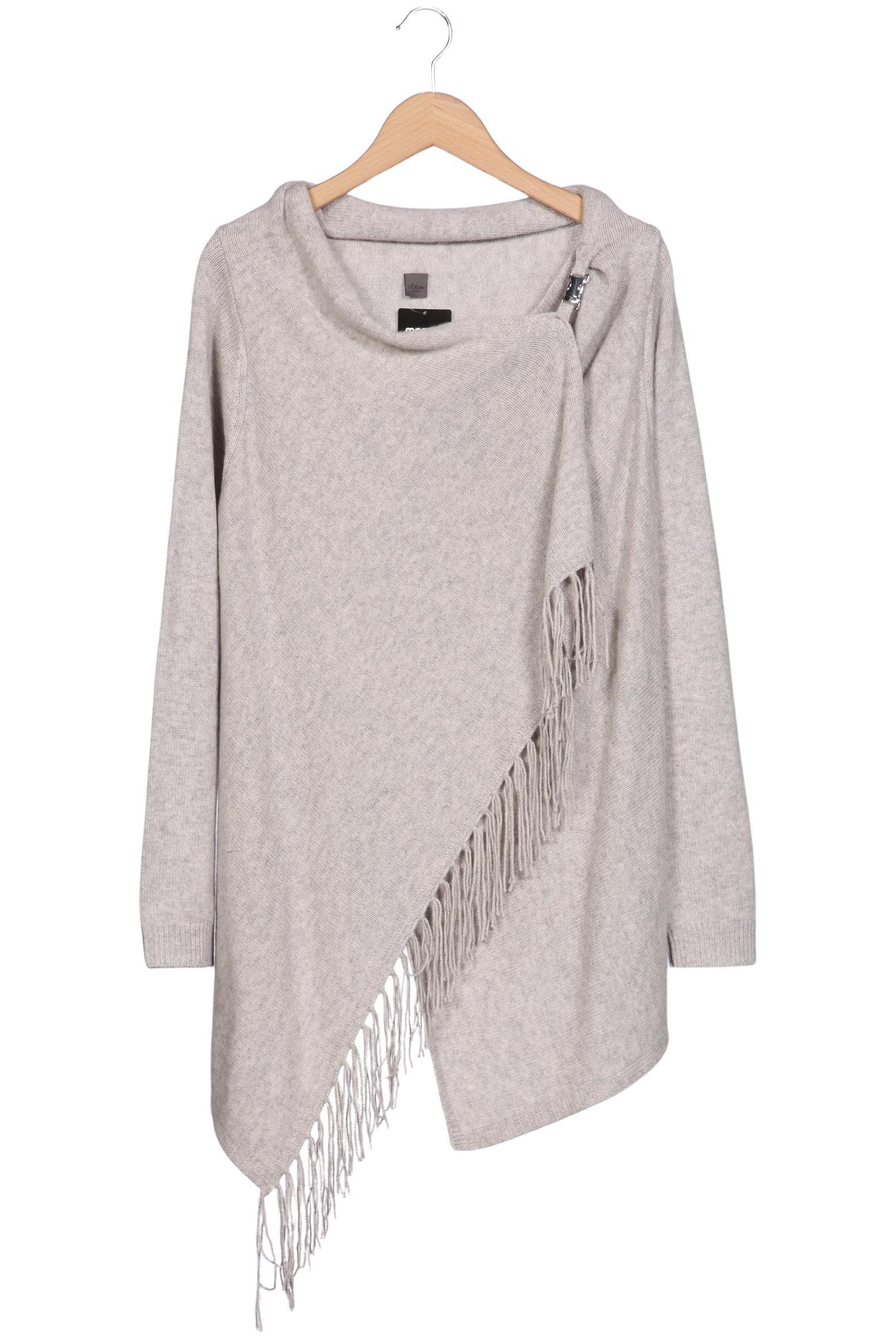 

s.Oliver Damen Strickjacke, grau, Gr. 42