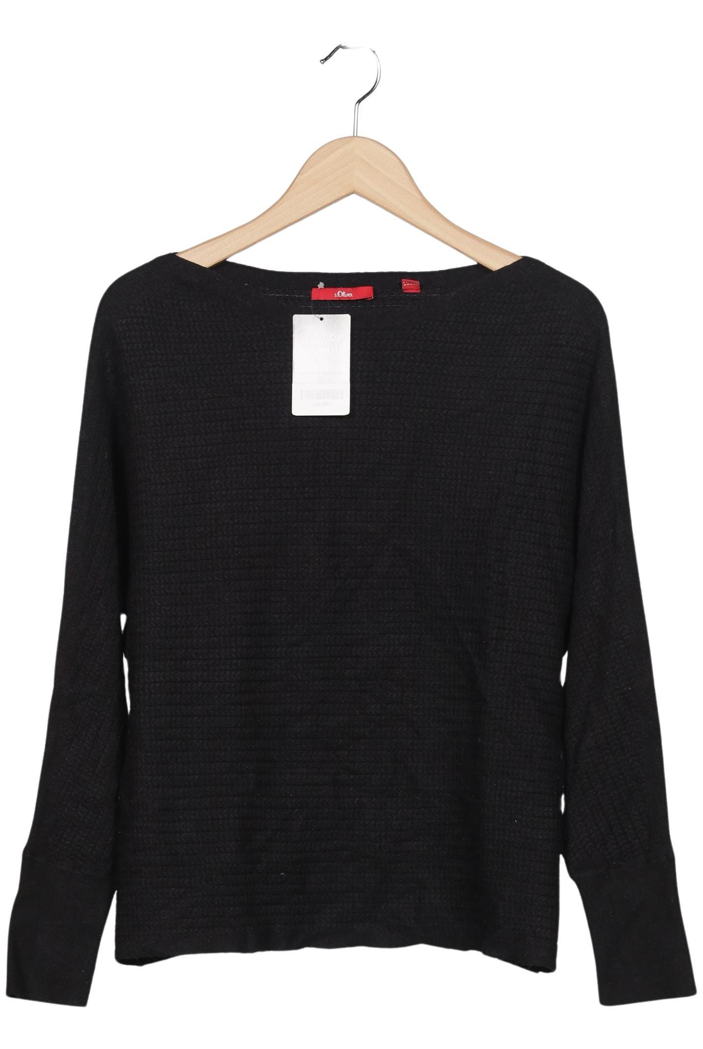 

s.Oliver Damen Pullover, schwarz, Gr. 38