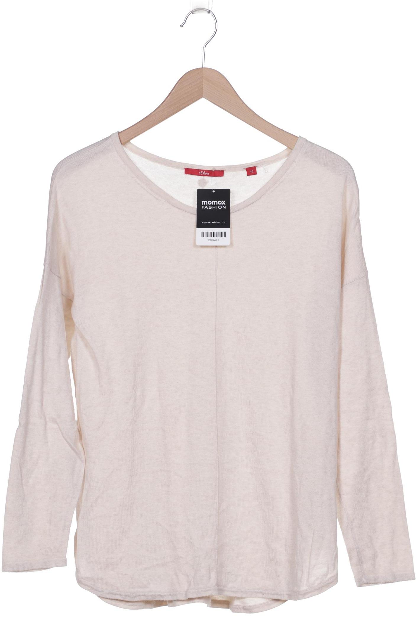 

s.Oliver Damen Pullover, cremeweiß