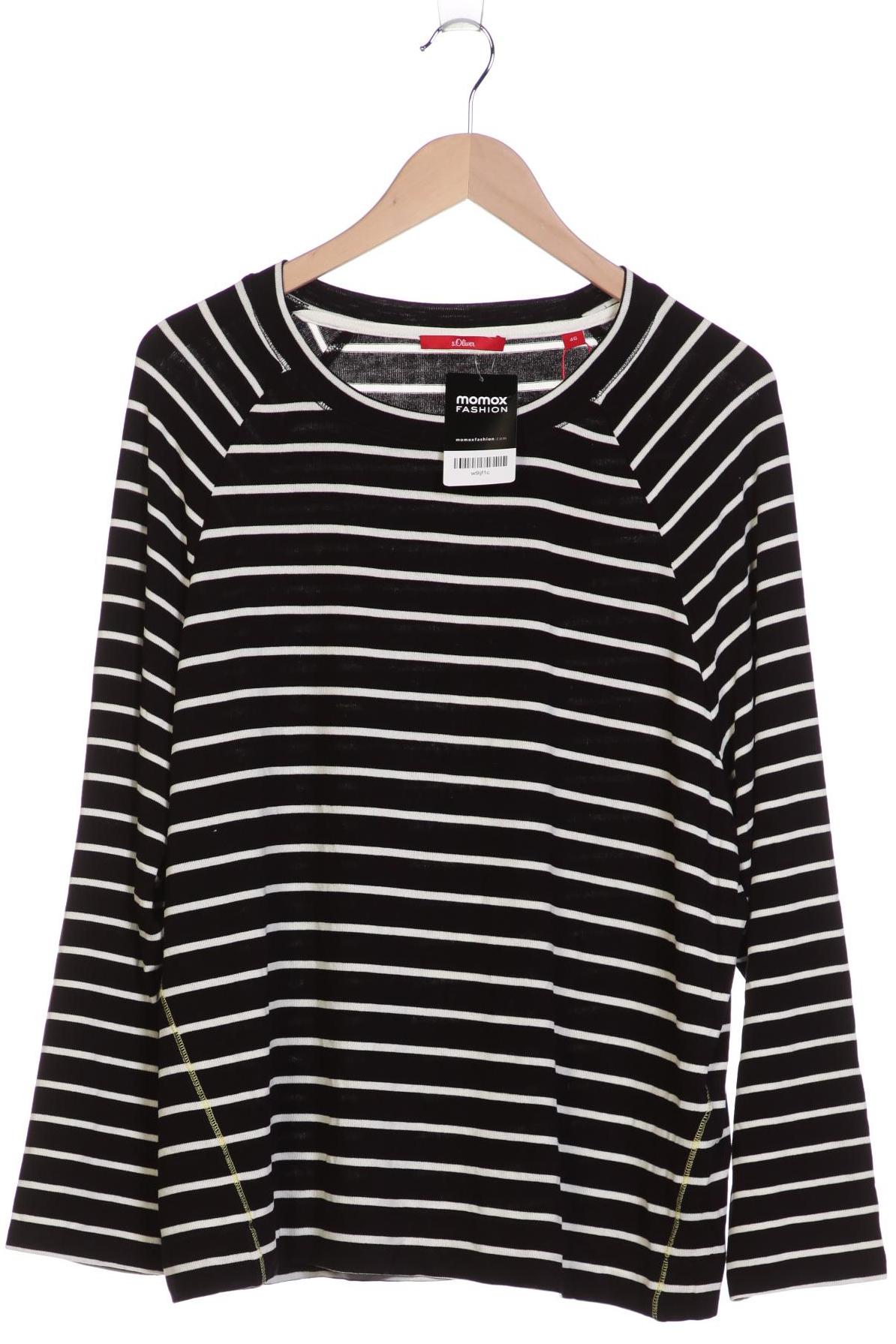 

s.Oliver Damen Langarmshirt, schwarz, Gr. 46