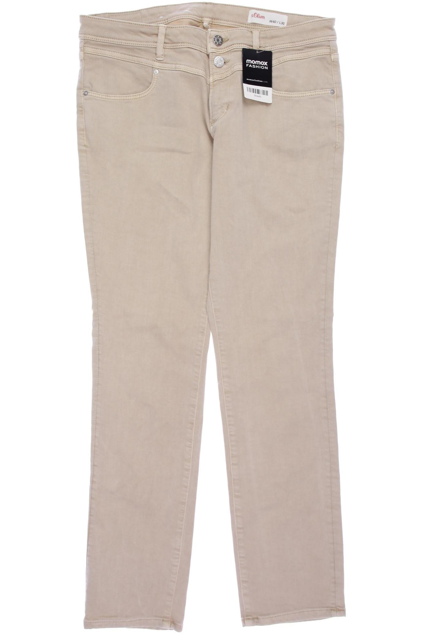 

s.Oliver Damen Stoffhose, beige, Gr. 40