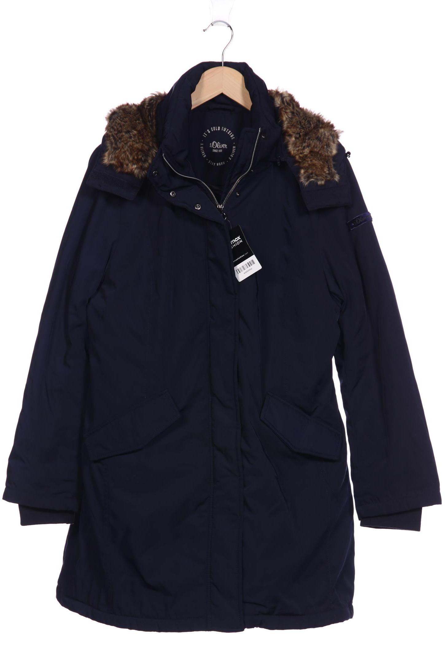 

s.Oliver Damen Mantel, marineblau