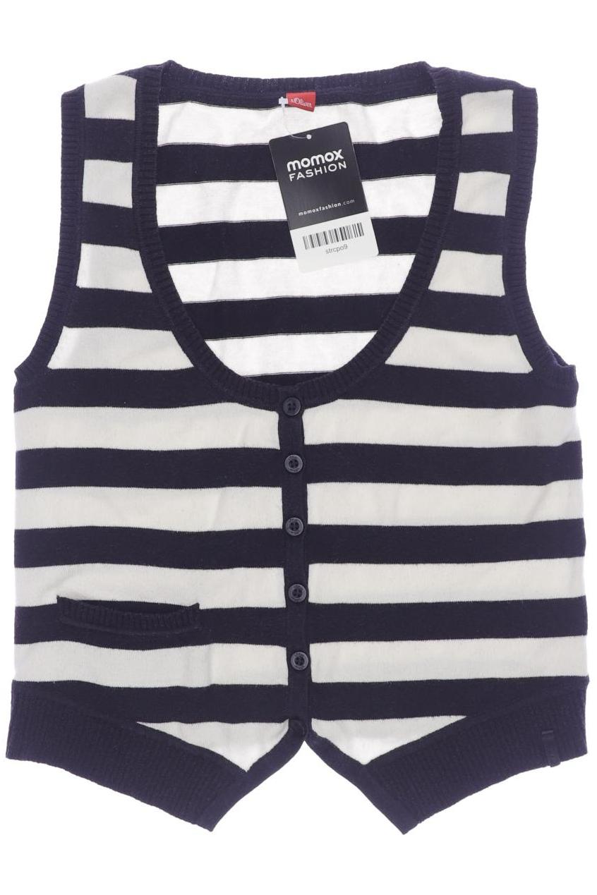

s.Oliver Damen Weste, marineblau, Gr. 34