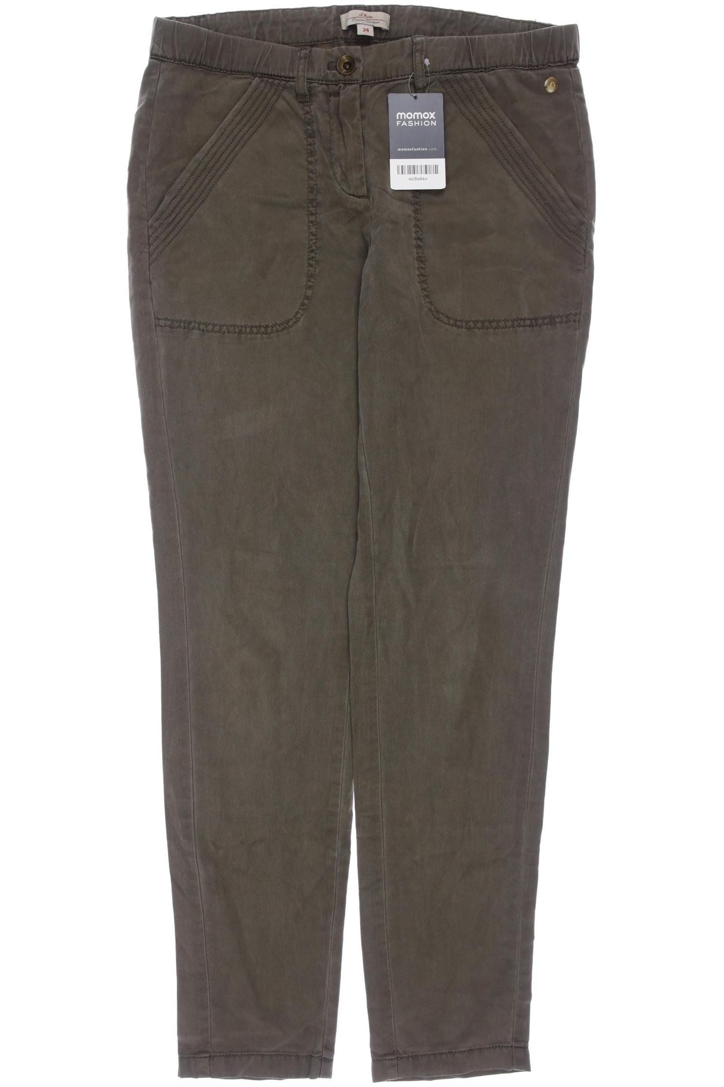 

s.Oliver Damen Stoffhose, grün, Gr. 34