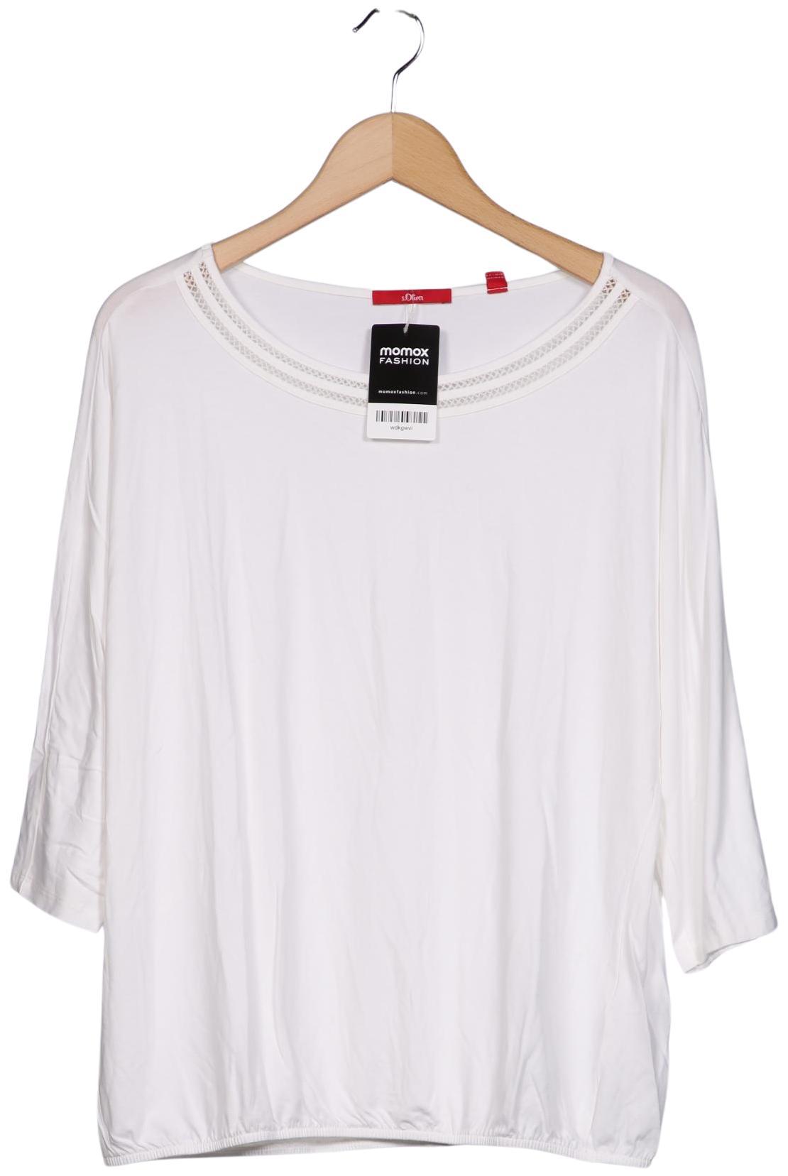 

s.Oliver Damen Langarmshirt, weiß, Gr. 40
