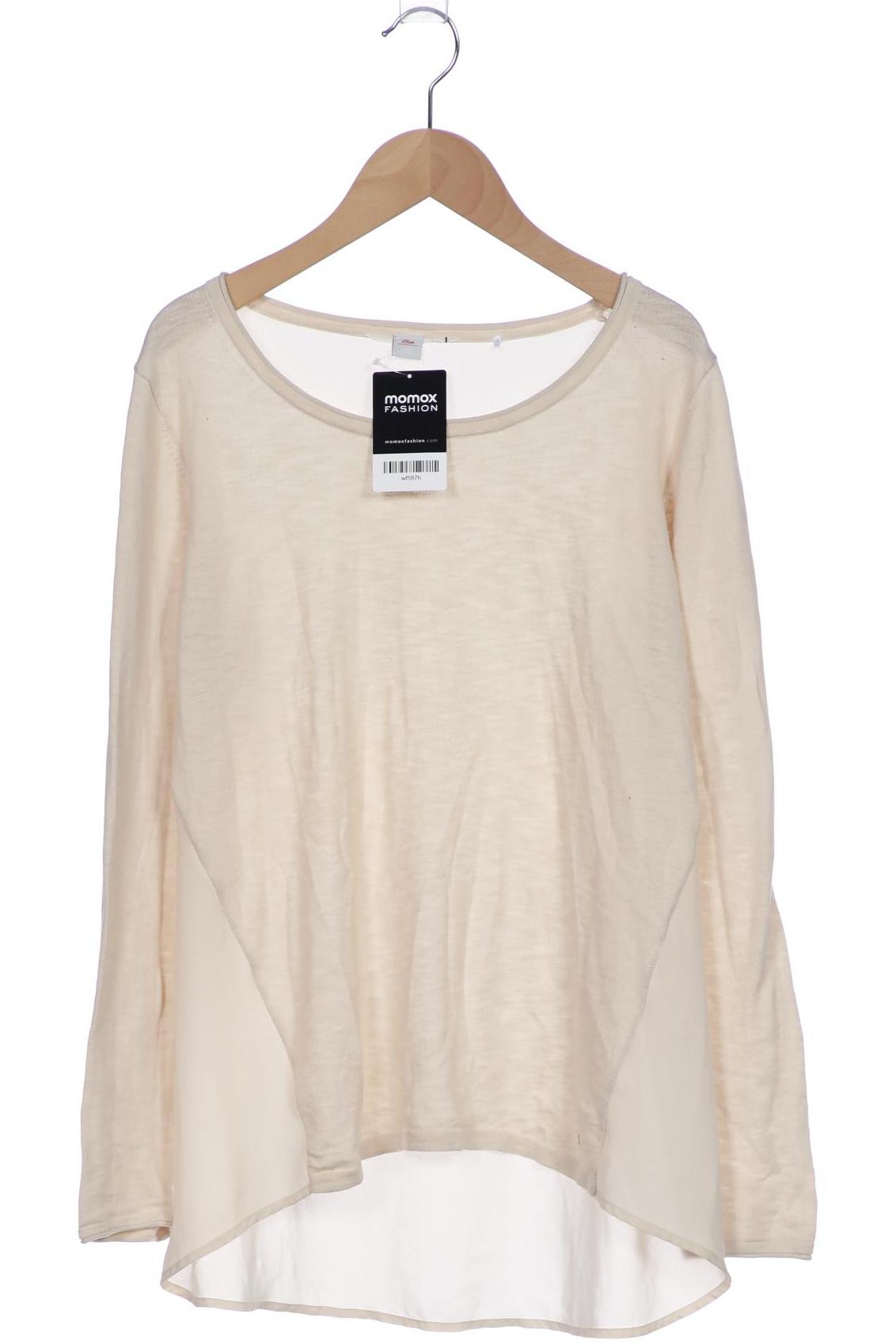 

s.Oliver Damen Langarmshirt, cremeweiß, Gr. 36