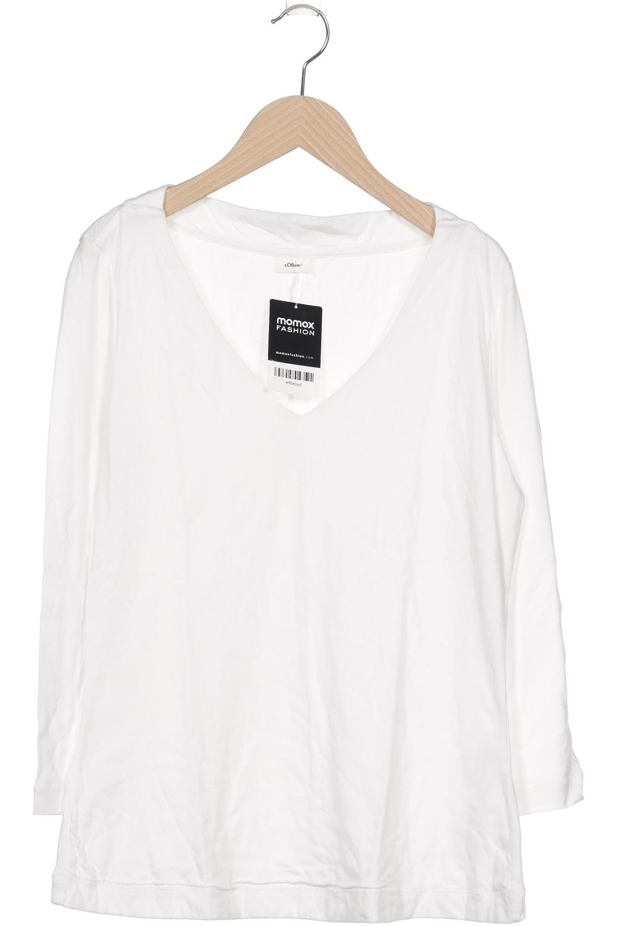 

s.Oliver Damen Langarmshirt, weiß, Gr. 40