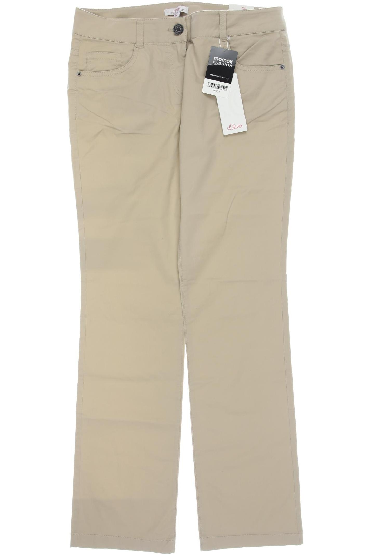 

s.Oliver Damen Stoffhose, beige, Gr. 38