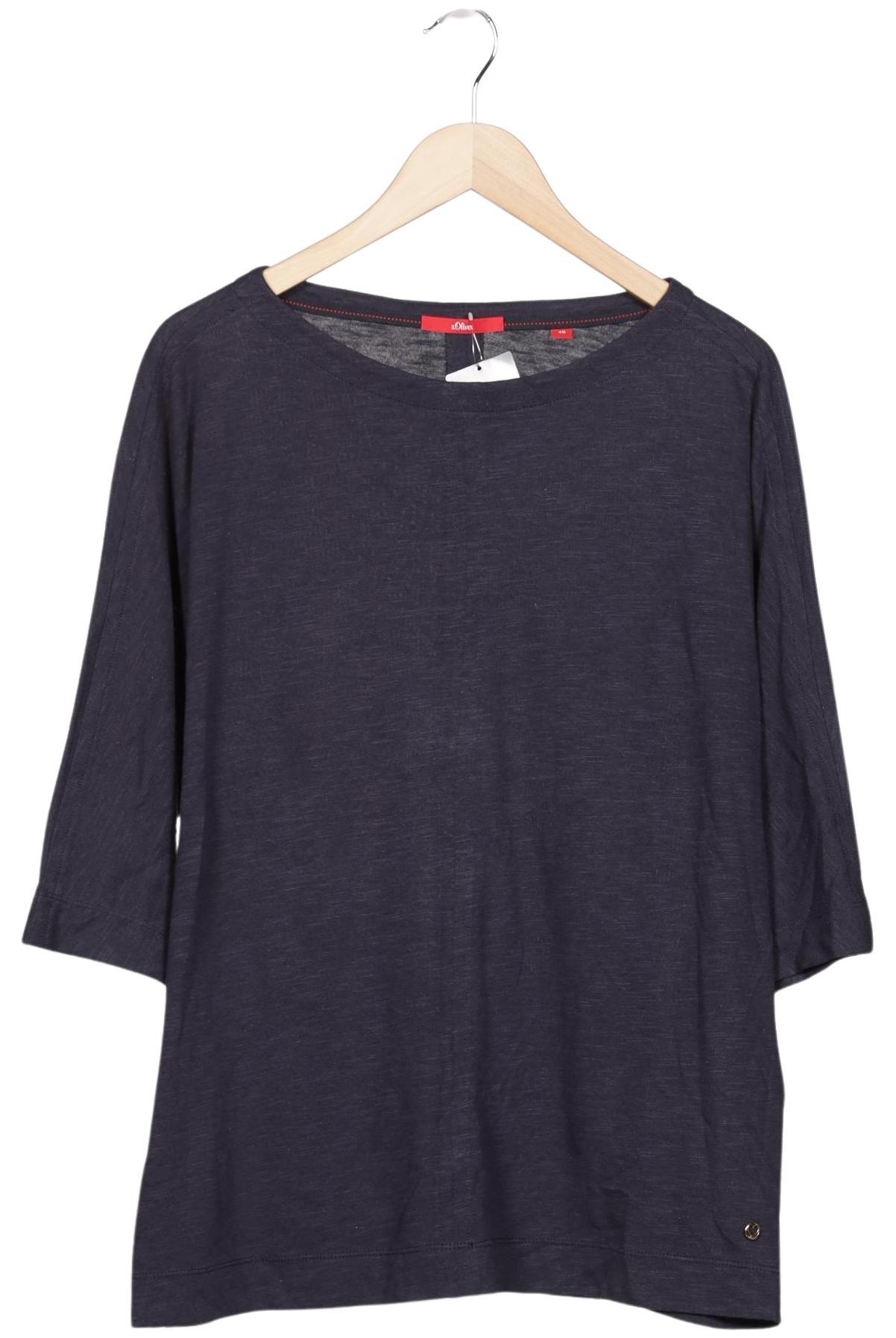 

s.Oliver Damen Langarmshirt, marineblau, Gr. 46