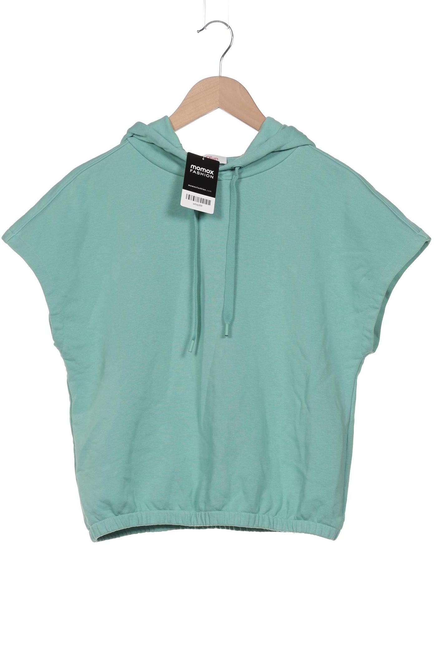 

s.Oliver Damen Kapuzenpullover, türkis, Gr. 36