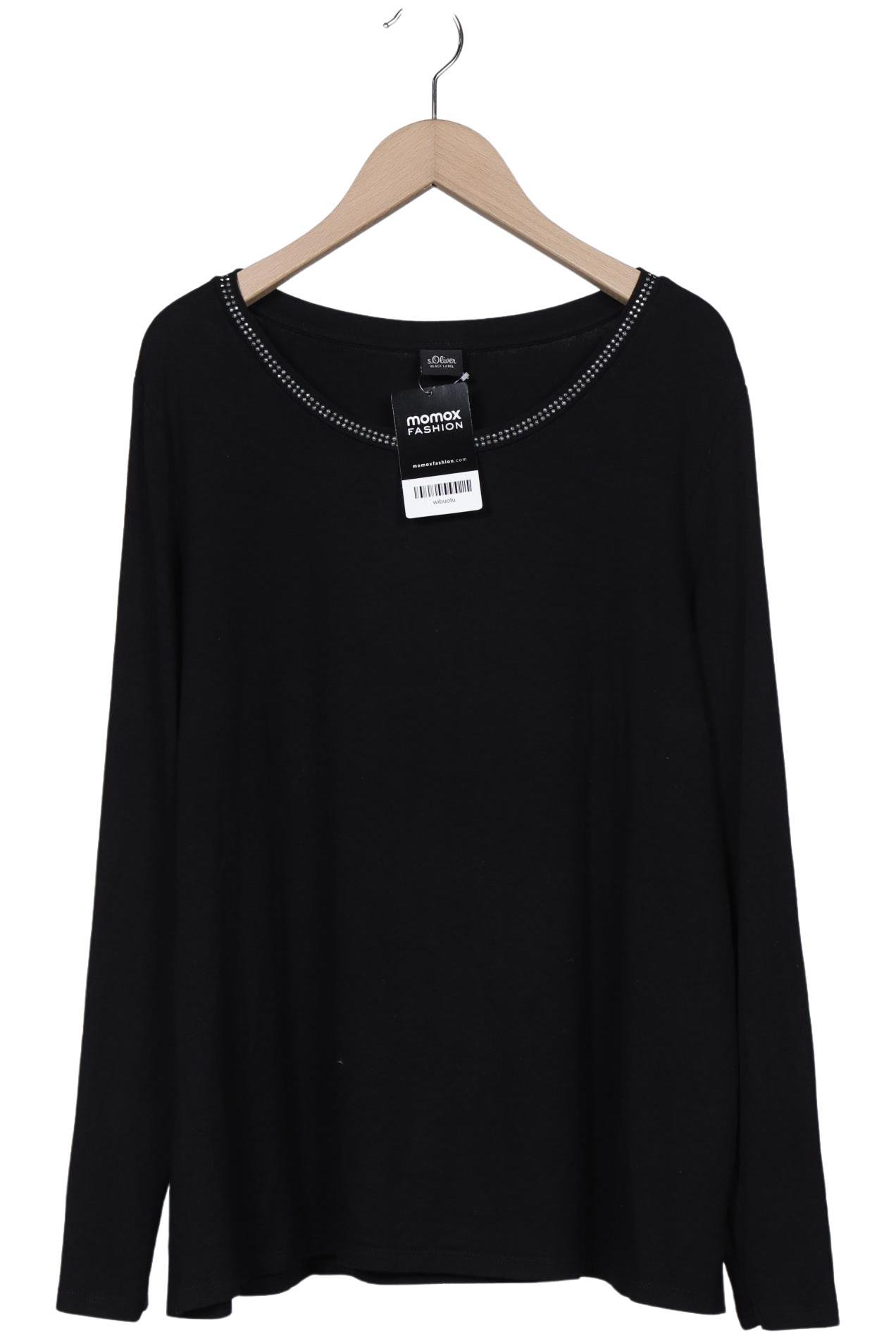

s.Oliver Damen Langarmshirt, schwarz, Gr. 42
