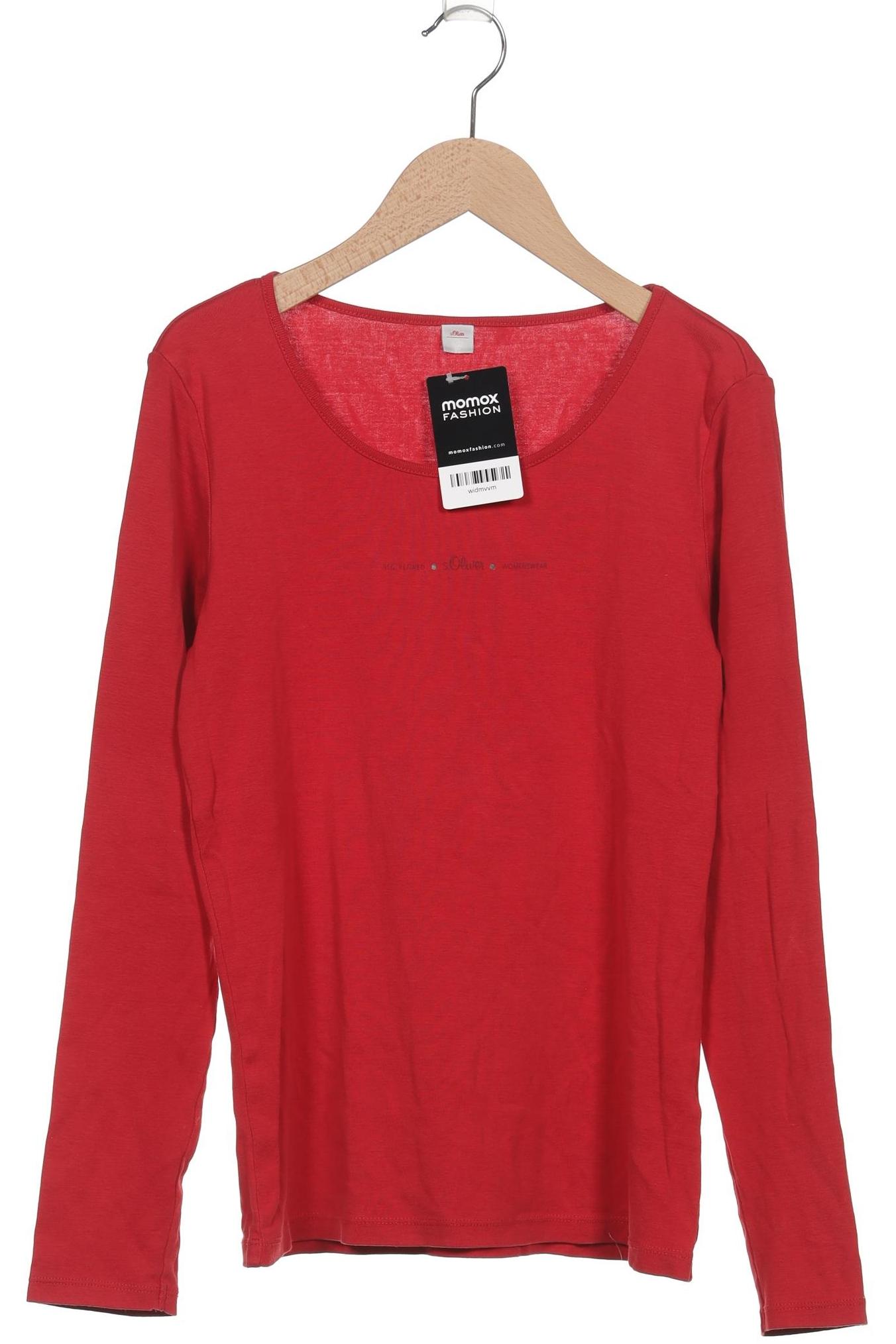 

s.Oliver Damen Langarmshirt, rot, Gr. 40