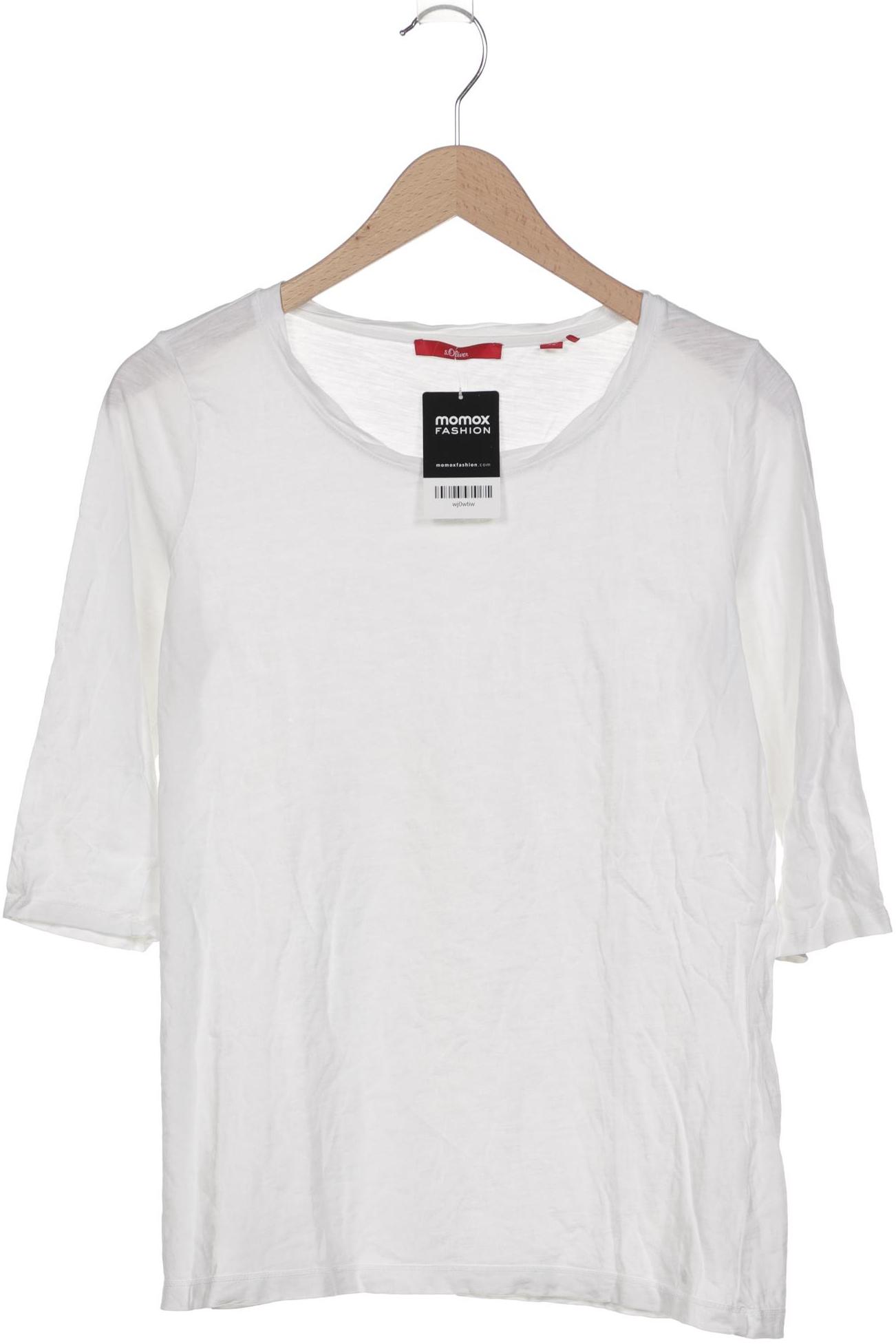 

s.Oliver Damen Langarmshirt, weiß, Gr. 42