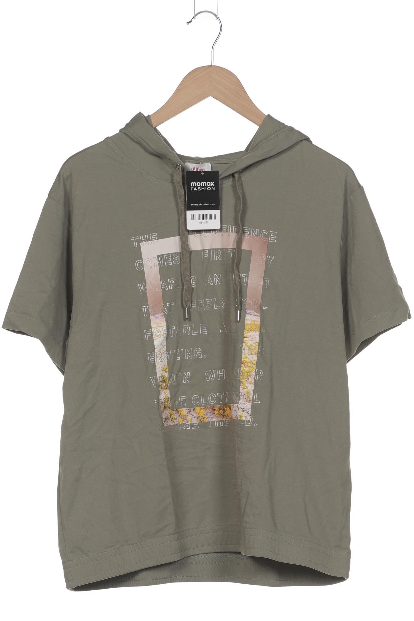 

s.Oliver Damen Kapuzenpullover, grün, Gr. 42