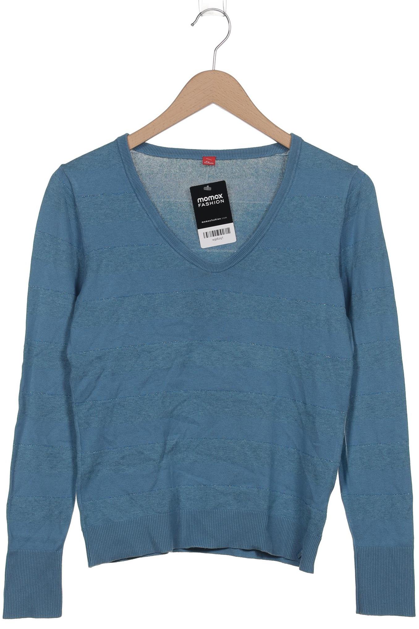 

s.Oliver Damen Pullover, blau, Gr. 38