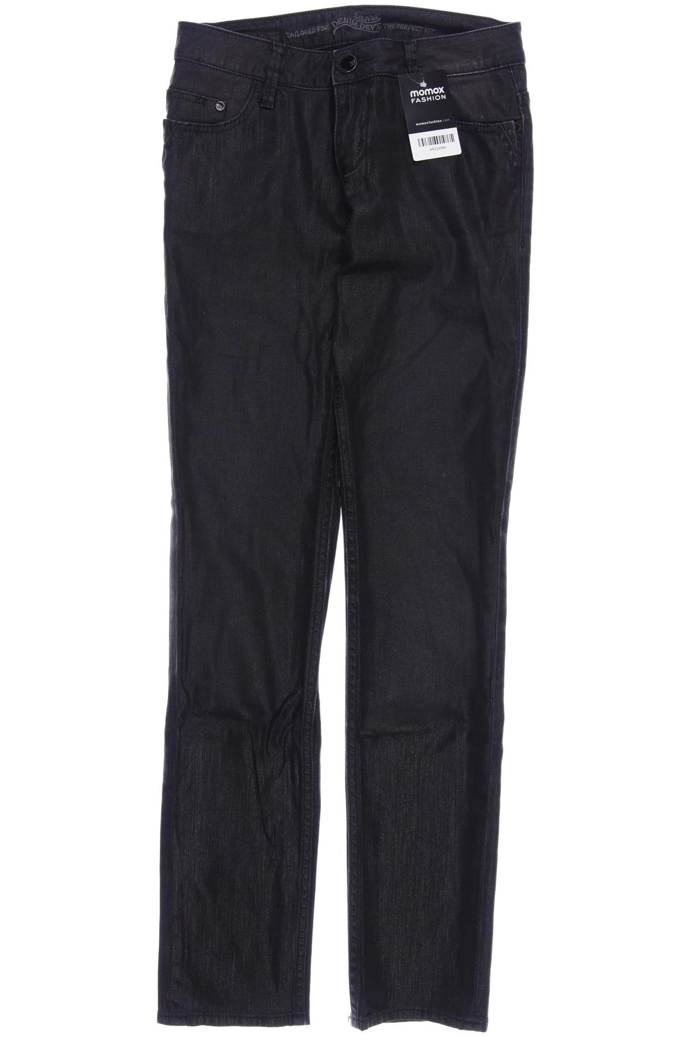 

s.Oliver Damen Jeans, schwarz