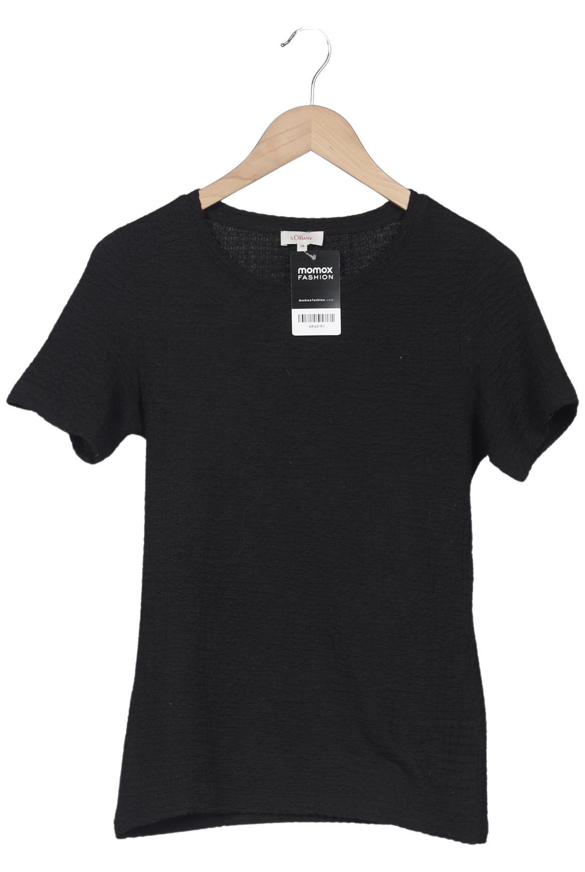 

s.Oliver Damen T-Shirt, schwarz, Gr. 36