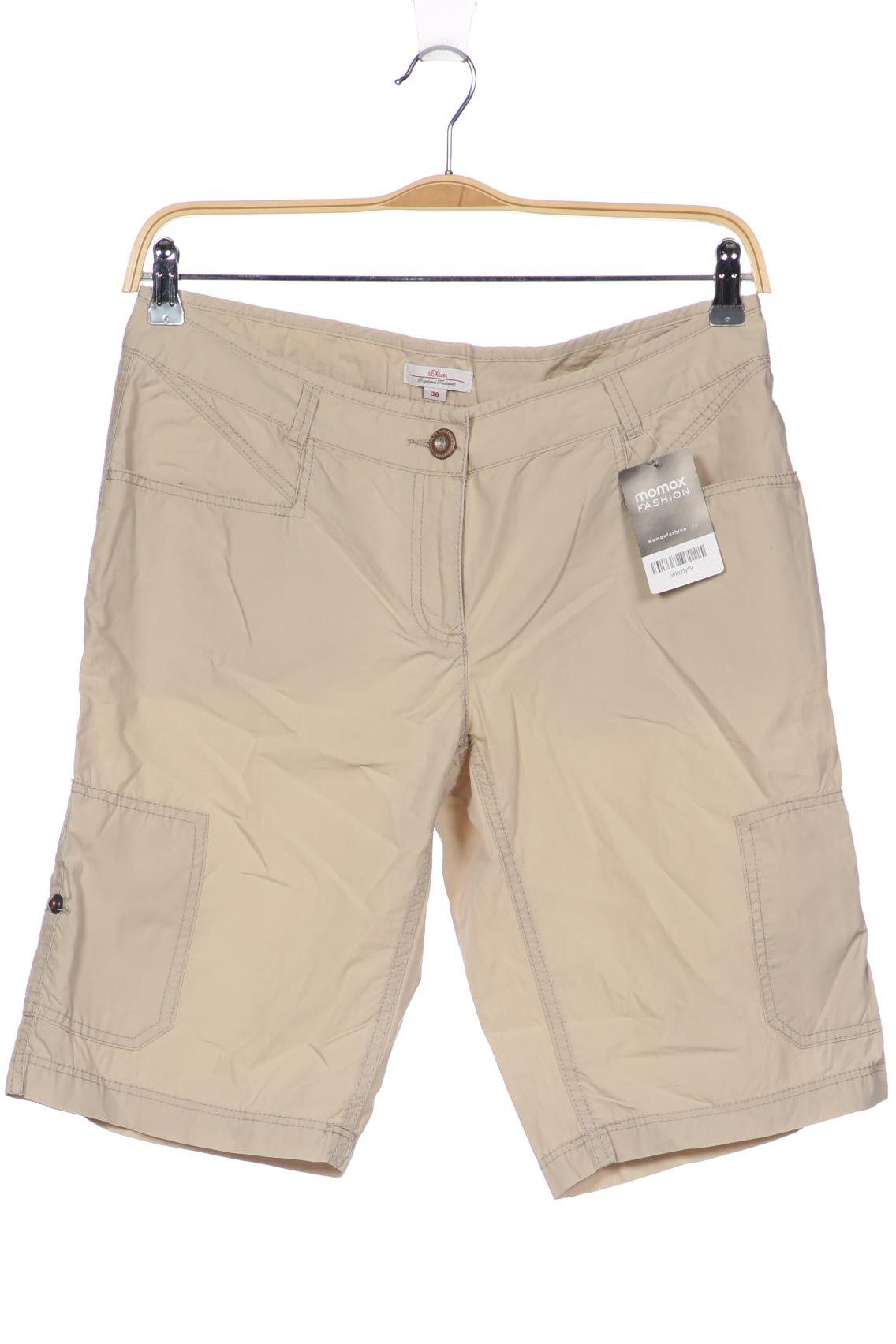 

s.Oliver Damen Shorts, cremeweiß