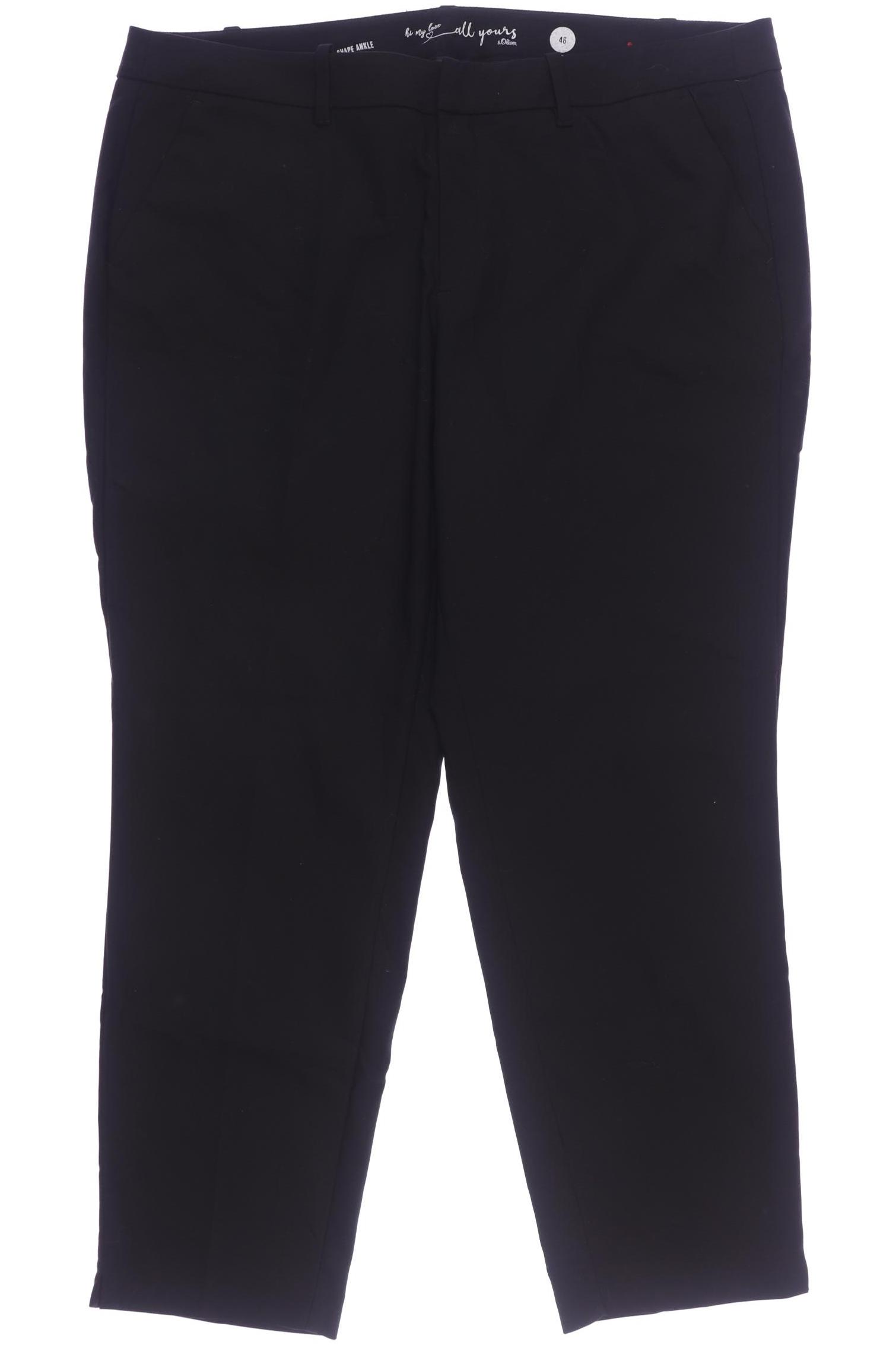 

s.Oliver Damen Stoffhose, schwarz, Gr. 46