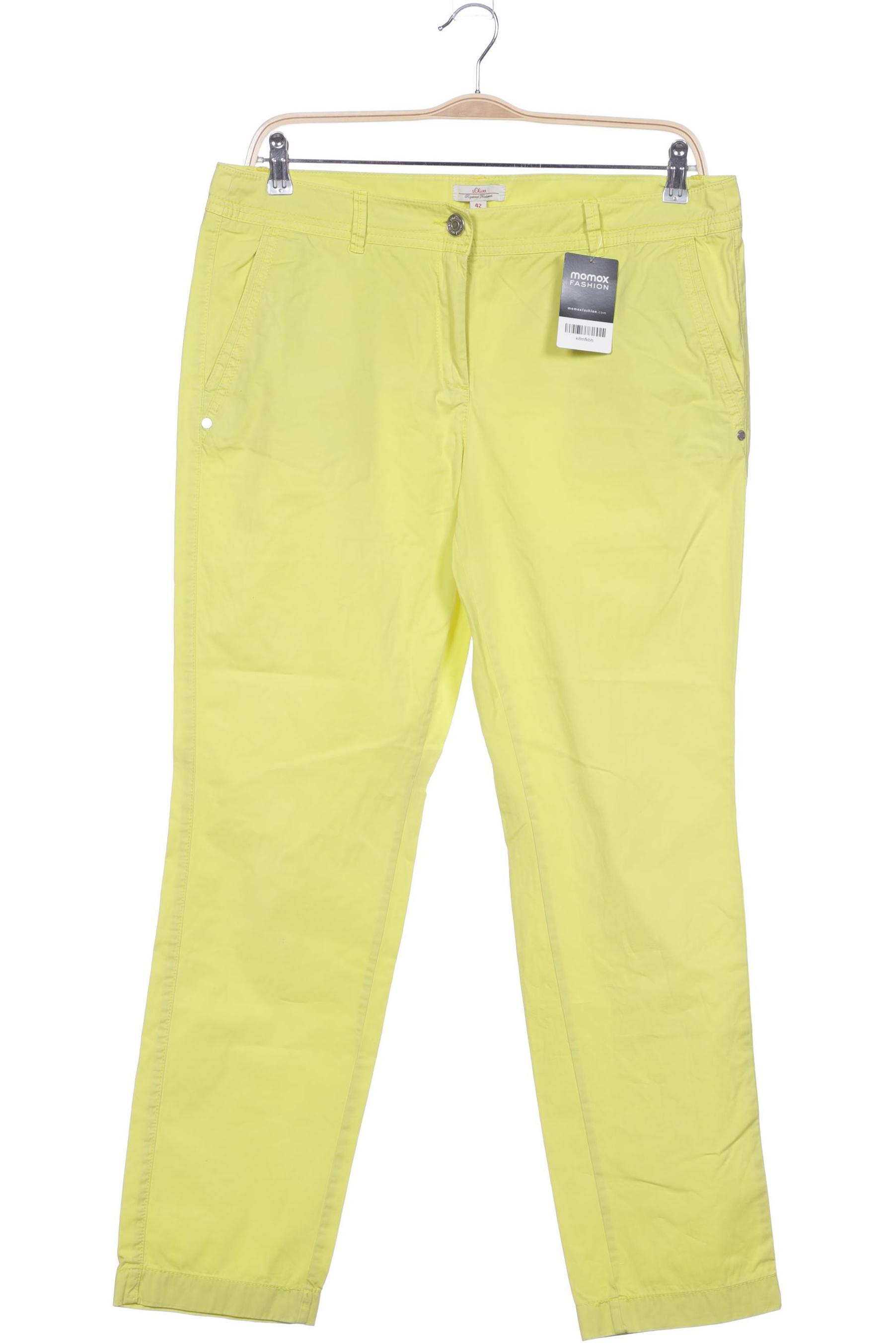 

s.Oliver Damen Stoffhose, gelb, Gr. 42