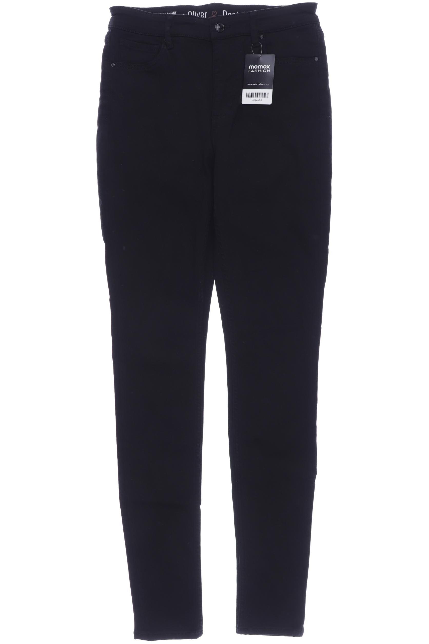 

s.Oliver Damen Jeans, schwarz