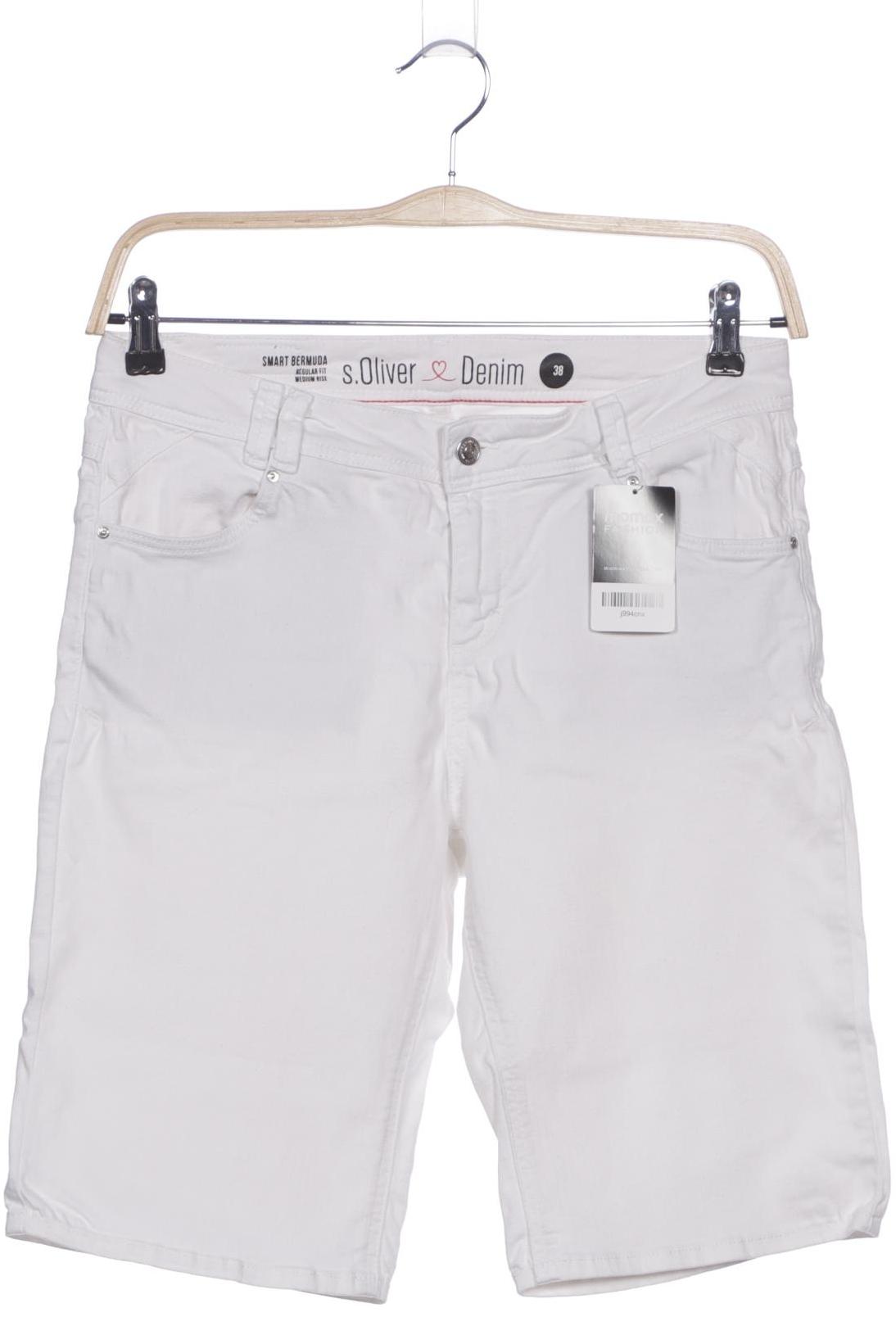 

s.Oliver Damen Shorts, weiß, Gr. 38