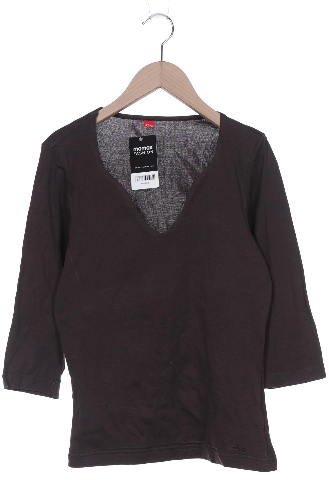 

s.Oliver Damen T-Shirt, braun, Gr. 36