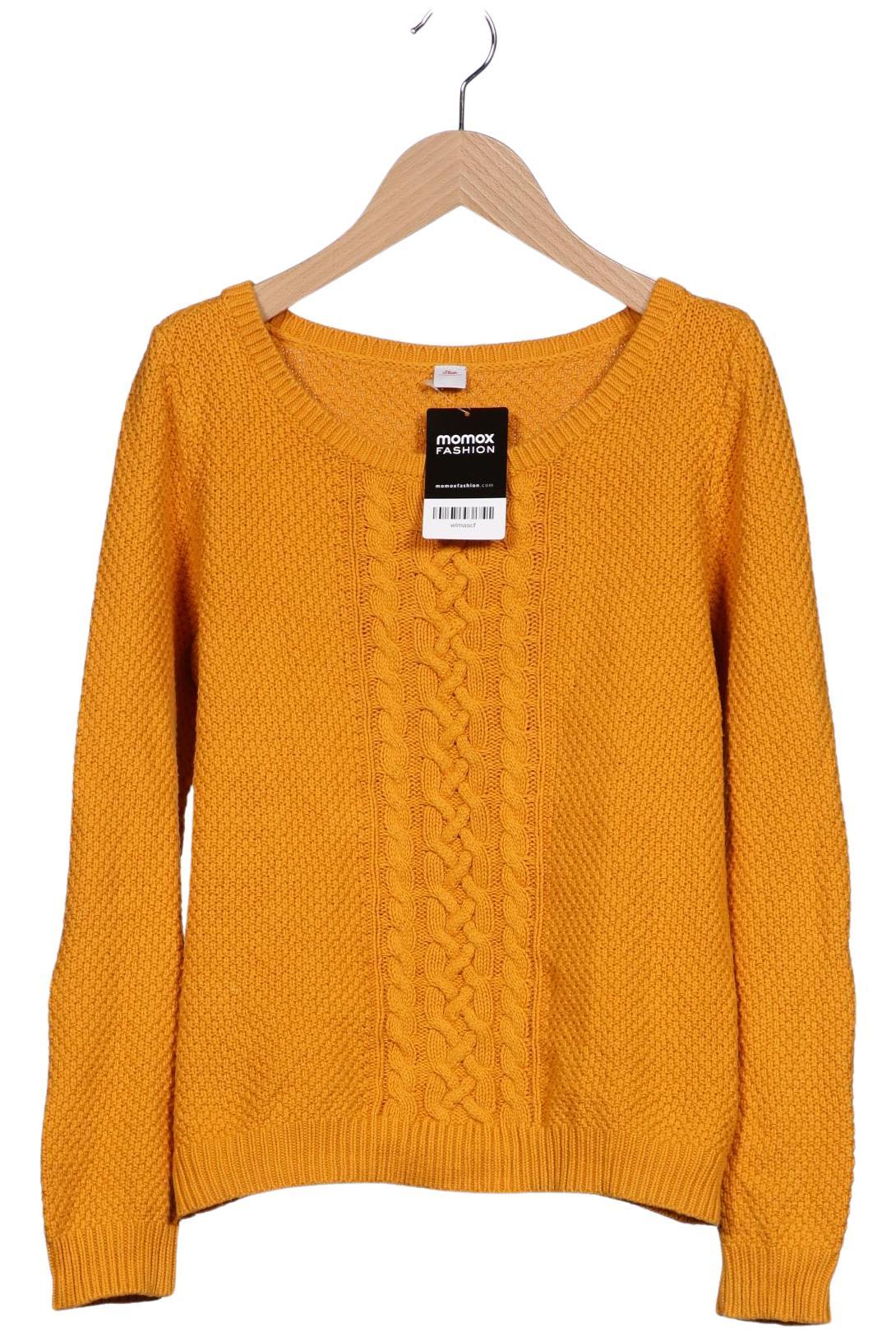 

s.Oliver Damen Pullover, gelb, Gr. 36