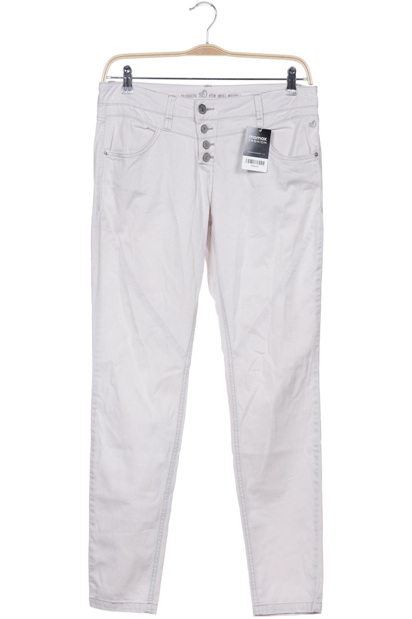 

s.Oliver Damen Stoffhose, cremeweiß, Gr. 34