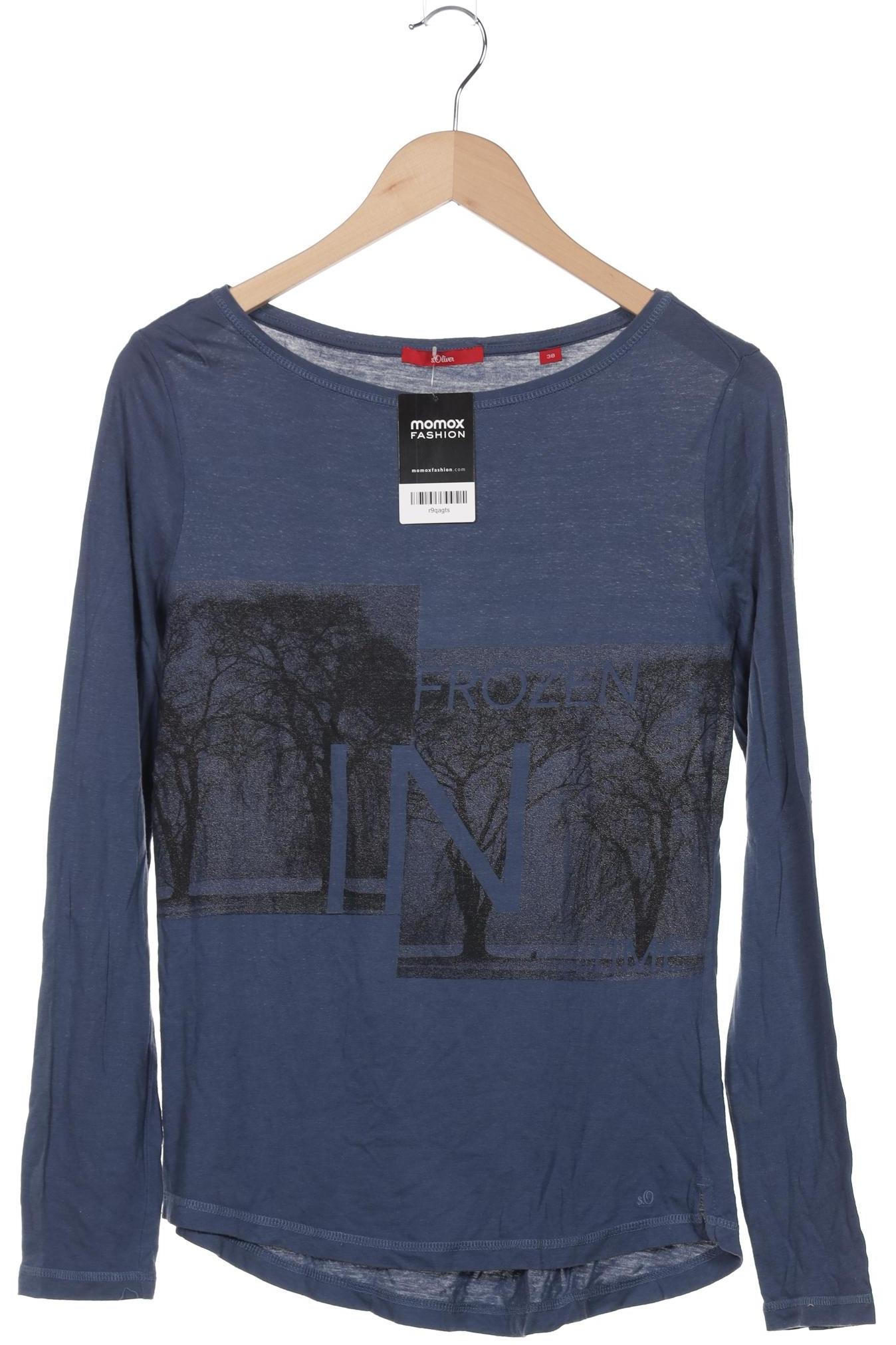 

s.Oliver Damen Langarmshirt, marineblau, Gr. 38