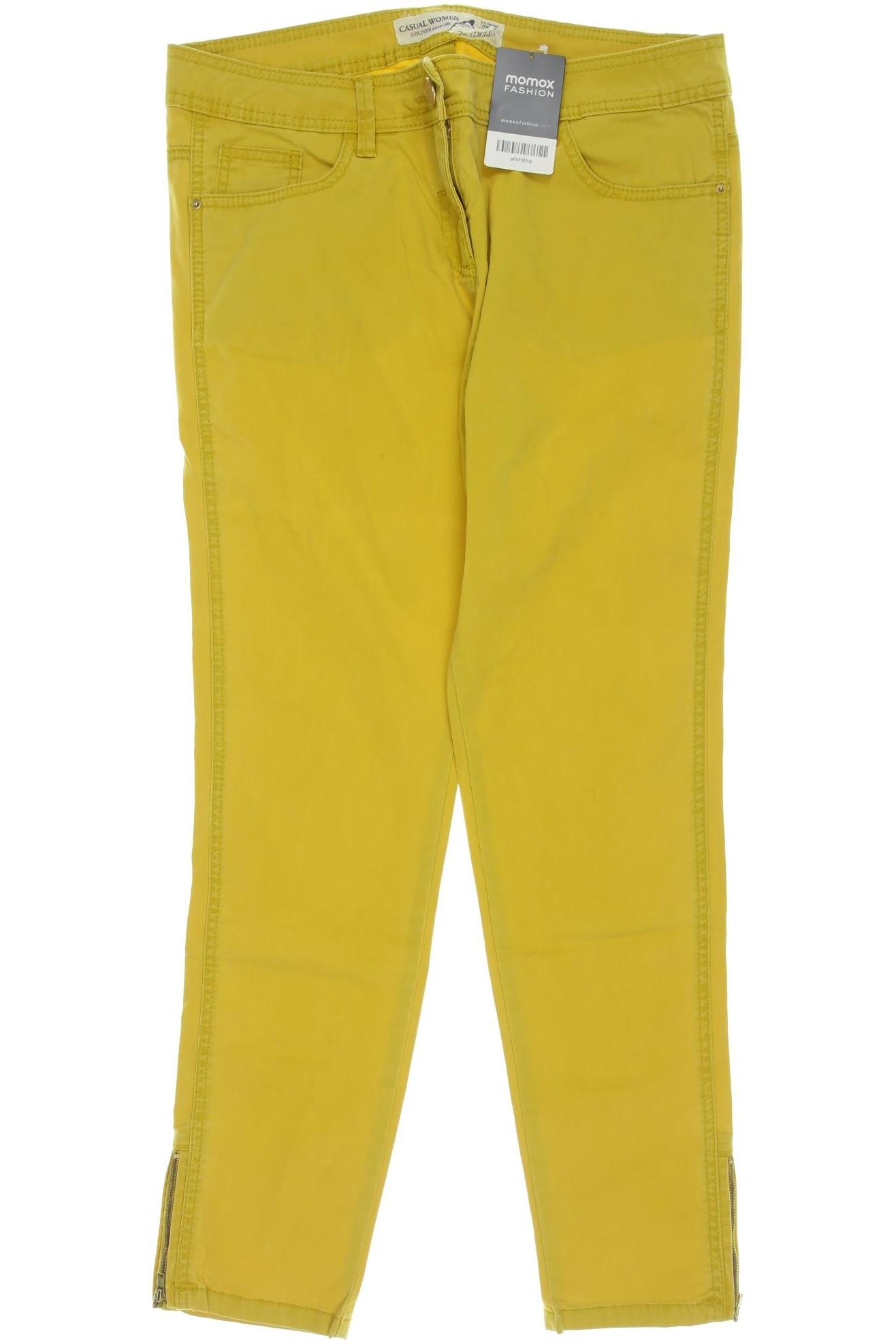 

s.Oliver Damen Stoffhose, gelb, Gr. 40