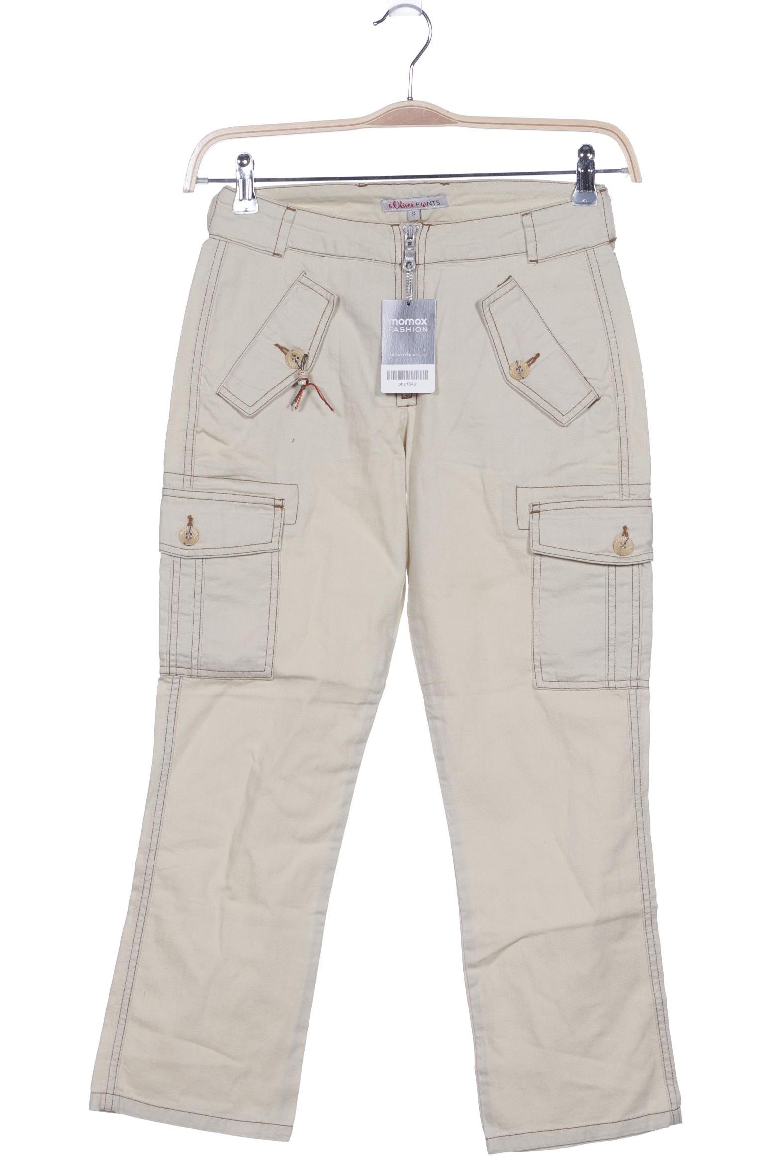 

s.Oliver Damen Stoffhose, cremeweiß, Gr. 34
