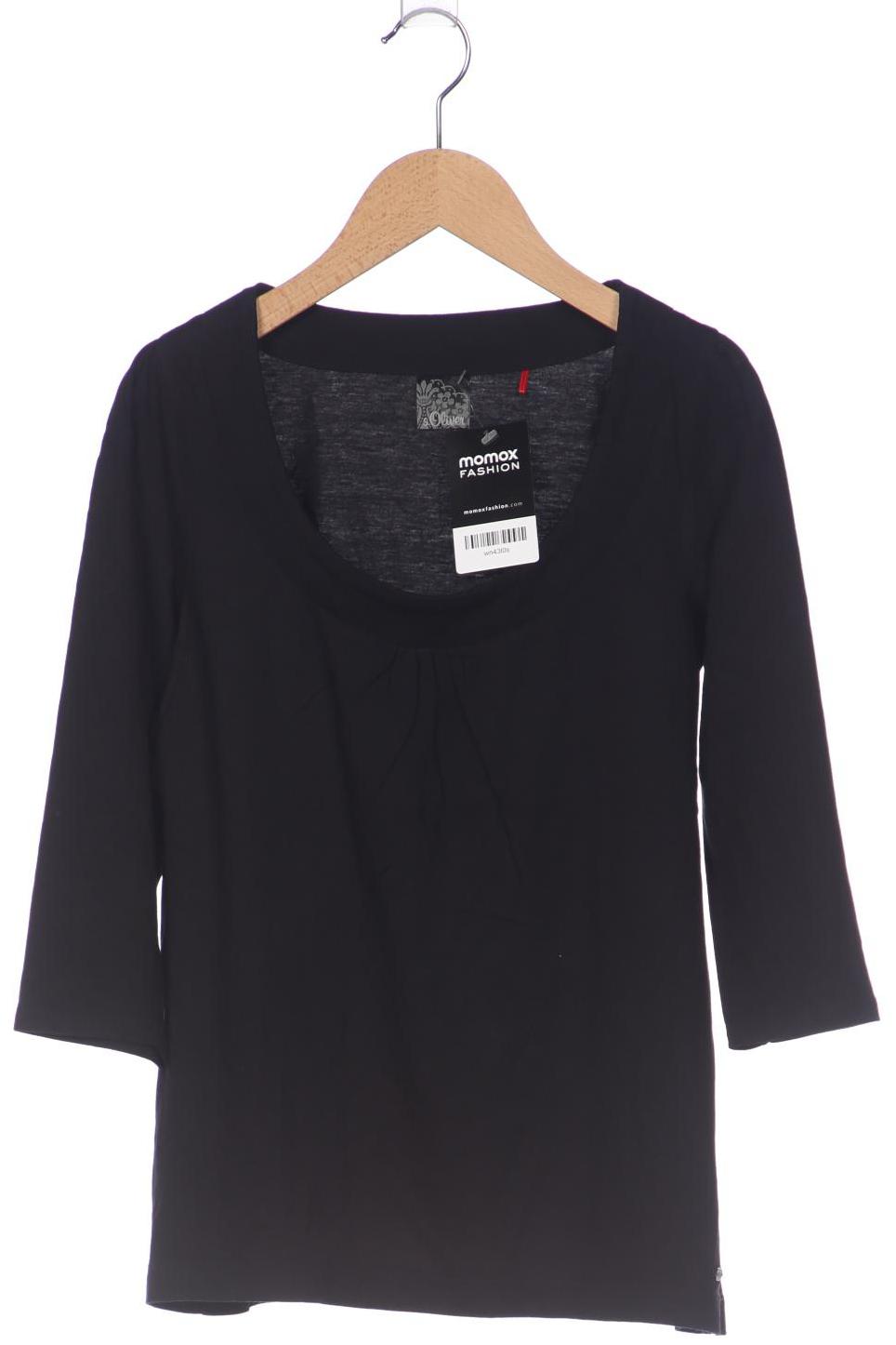 

s.Oliver Damen Langarmshirt, schwarz, Gr. 34