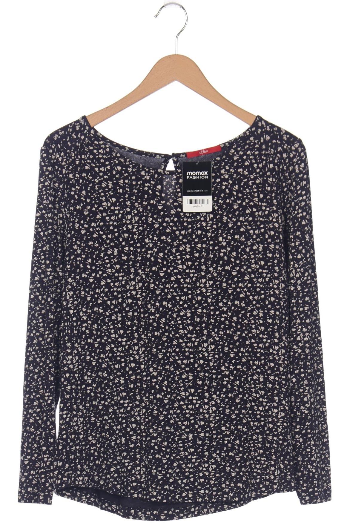 

s.Oliver Damen Langarmshirt, marineblau, Gr. 38