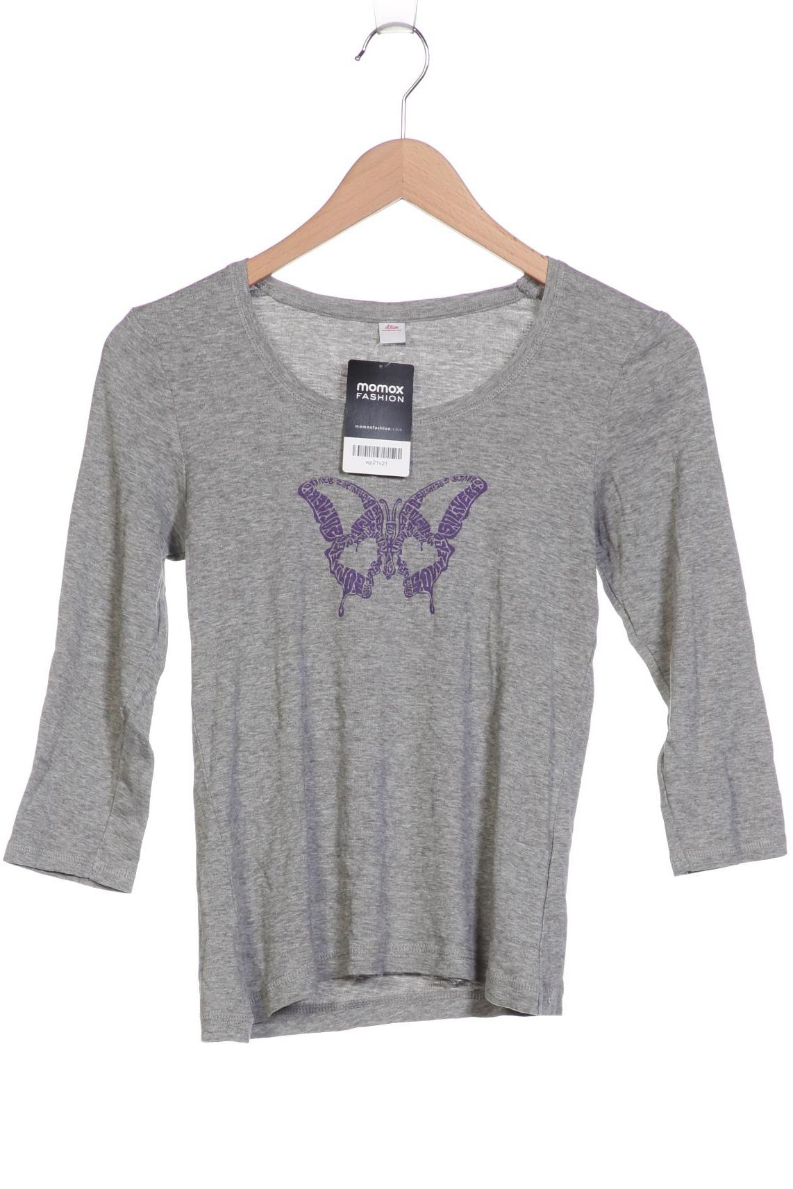 

s.Oliver Damen Langarmshirt, grau, Gr. 36