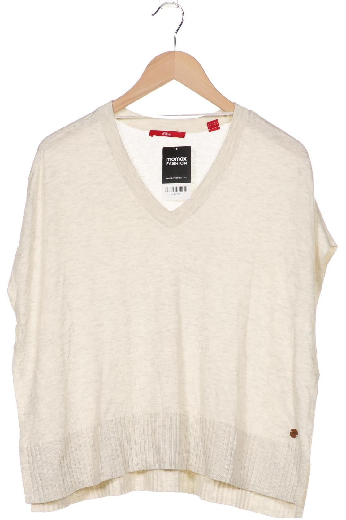 

s.Oliver Damen Pullover, cremeweiß