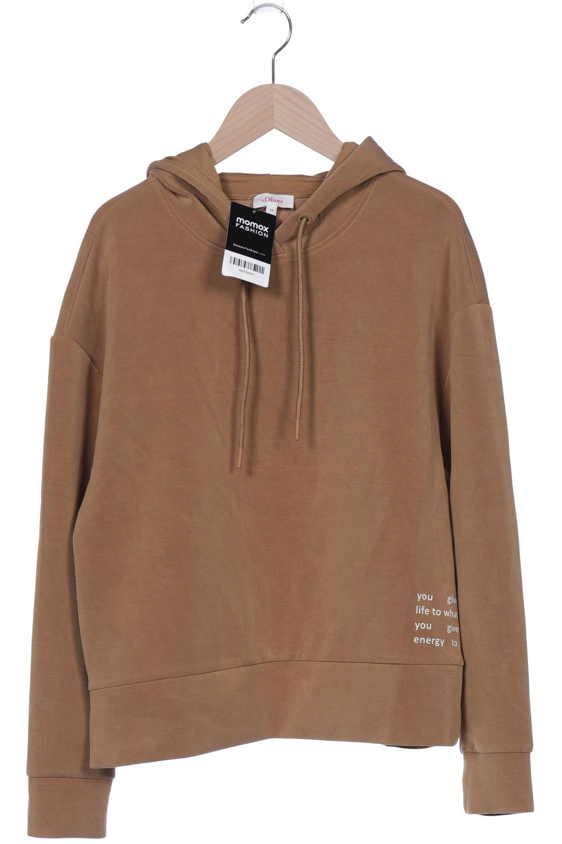 

s.Oliver Damen Kapuzenpullover, braun, Gr. 34