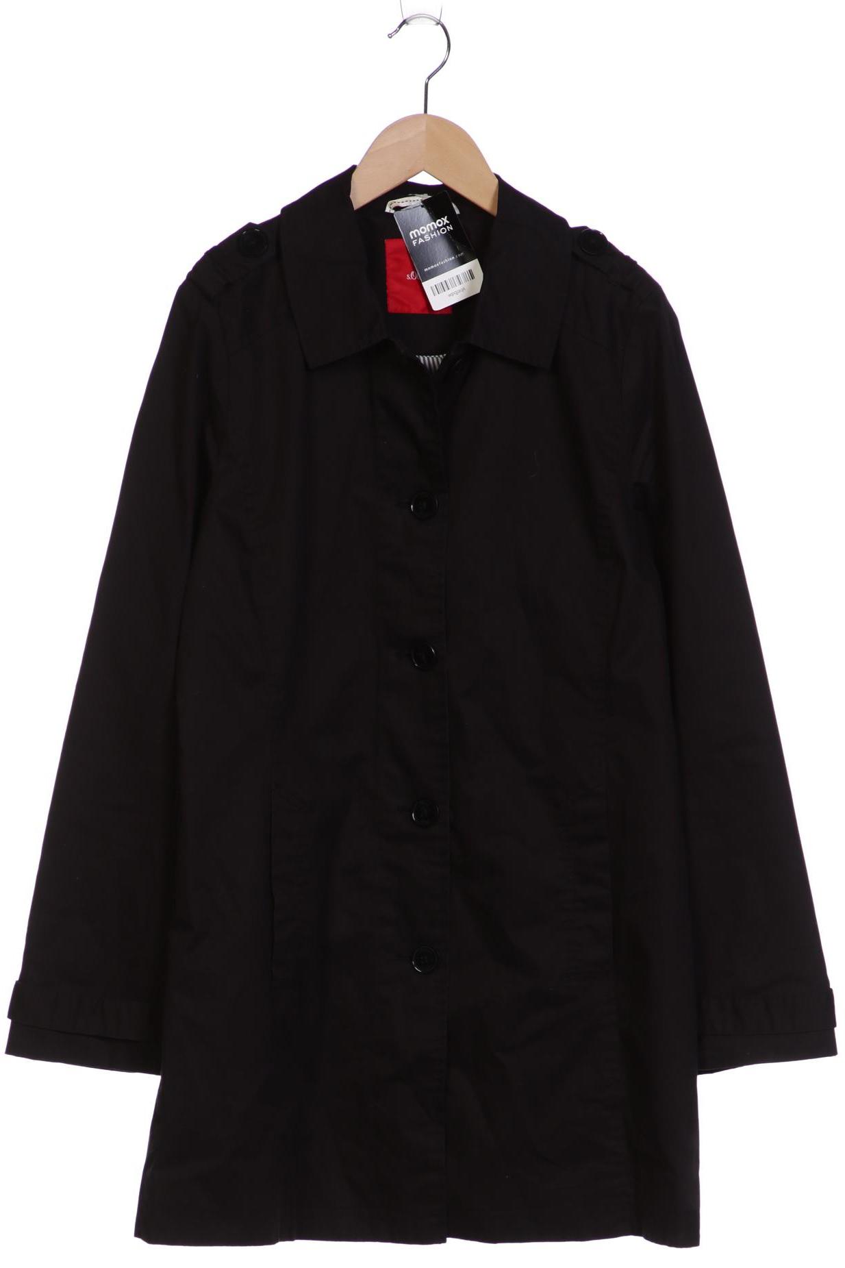 

s.Oliver Damen Mantel, schwarz