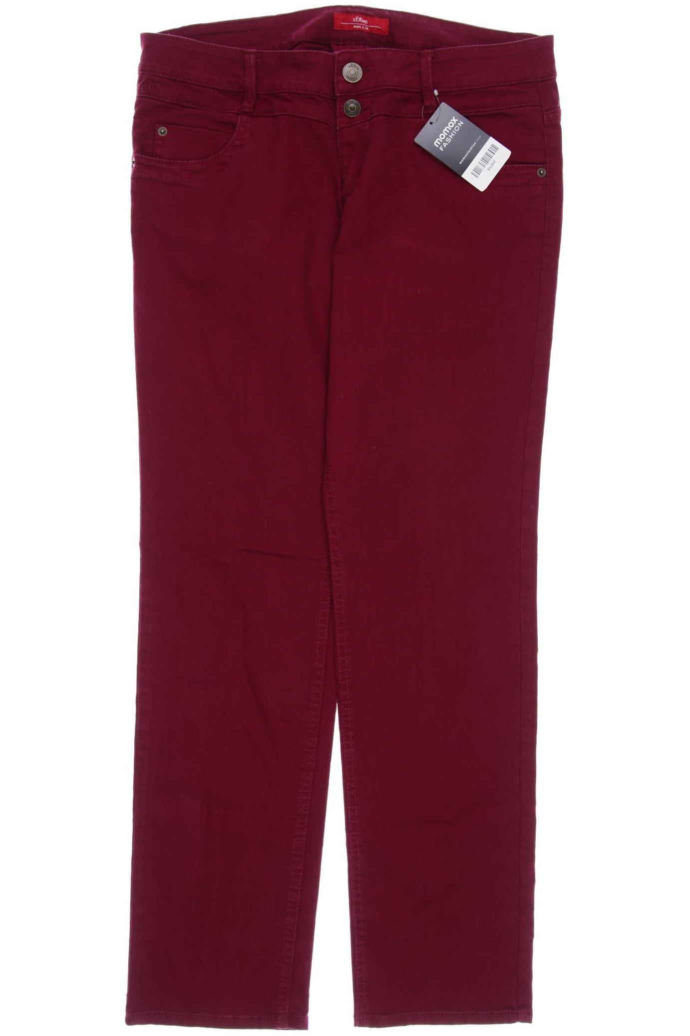 

s.Oliver Damen Jeans, bordeaux