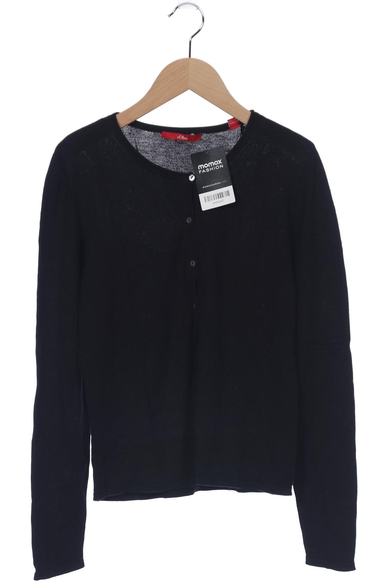 

s.Oliver Damen Strickjacke, schwarz