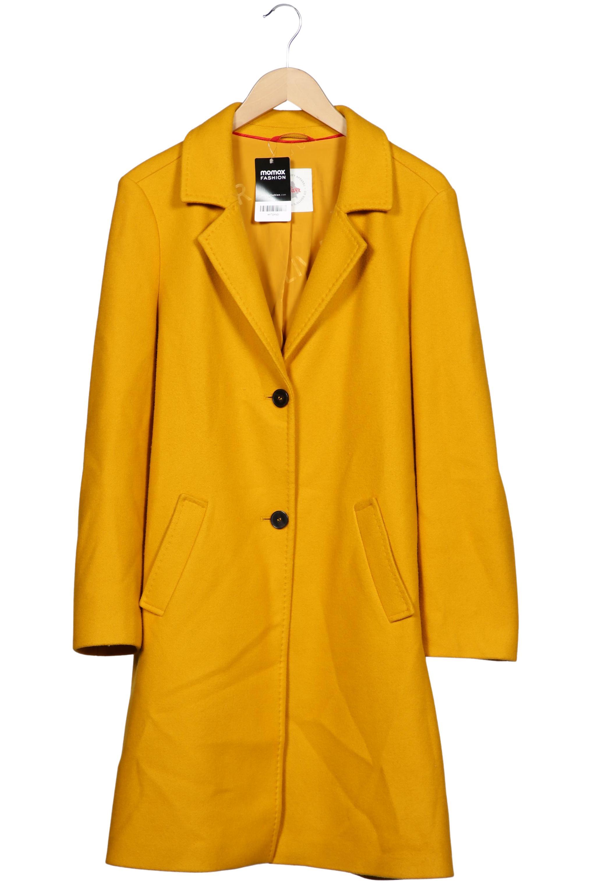 

s.Oliver Damen Mantel, gelb, Gr. 42