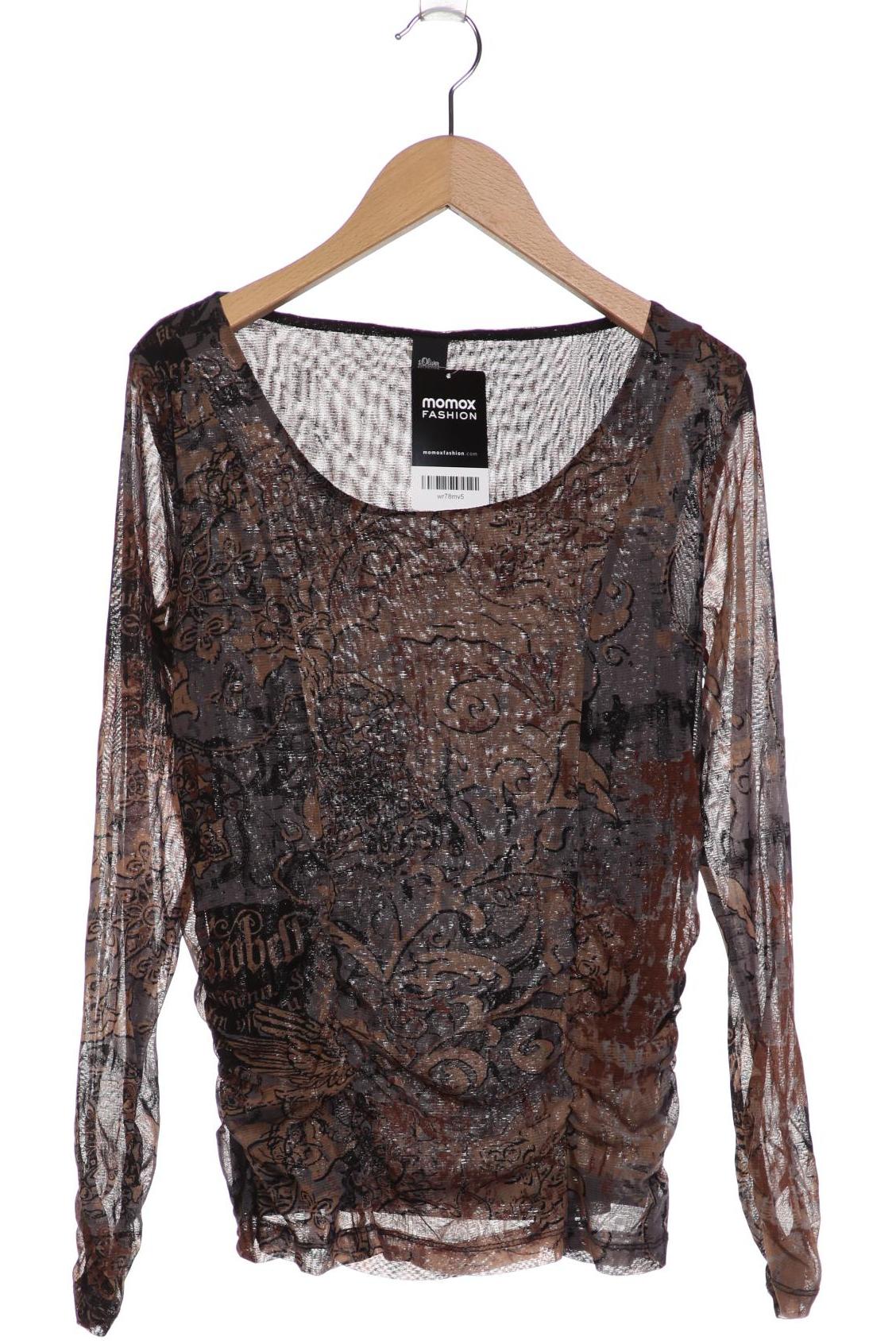 

s.Oliver Damen Langarmshirt, braun, Gr. 38