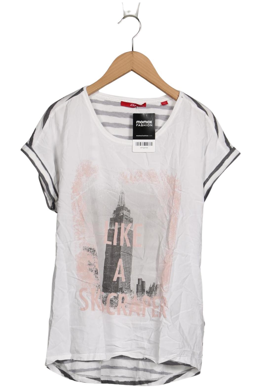 

s.Oliver Damen T-Shirt, weiß, Gr. 40