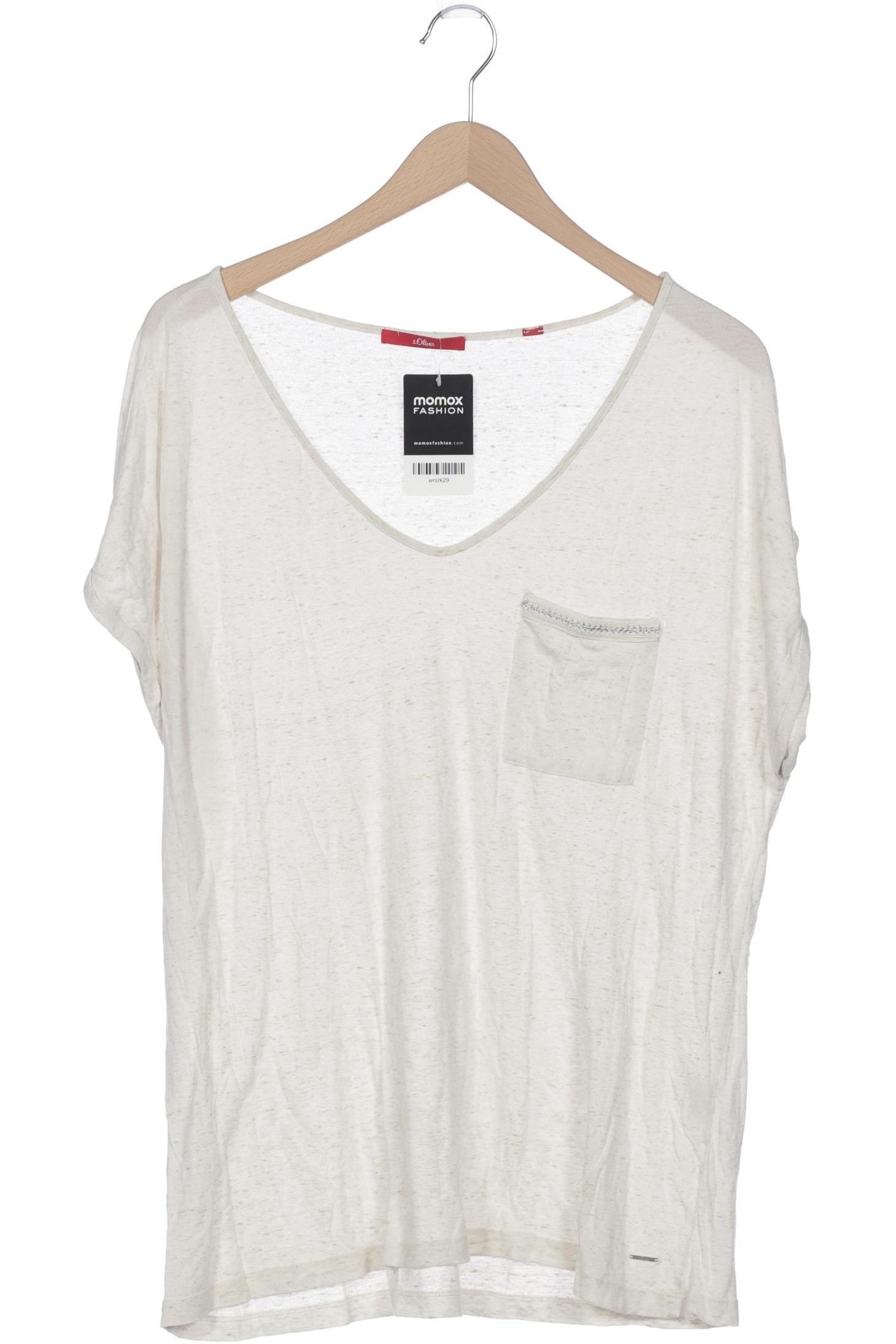 

s.Oliver Damen T-Shirt, cremeweiß, Gr. 46