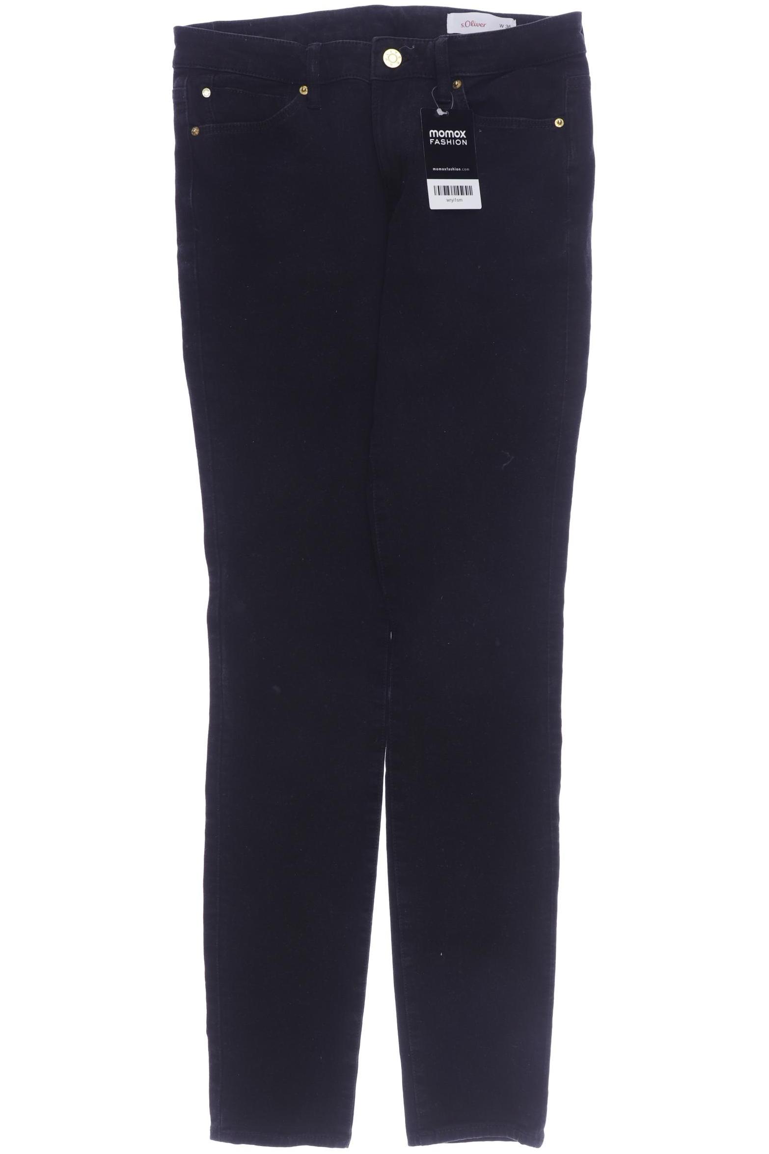 

s.Oliver Damen Jeans, schwarz